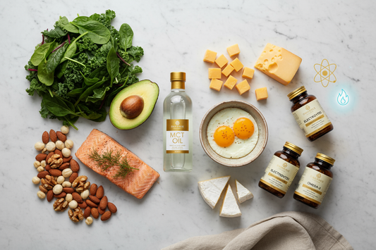 Essential keto diet supplements including electrolytes, vitamins, and healthy fats for optimal ketogenic nutrition and wellness