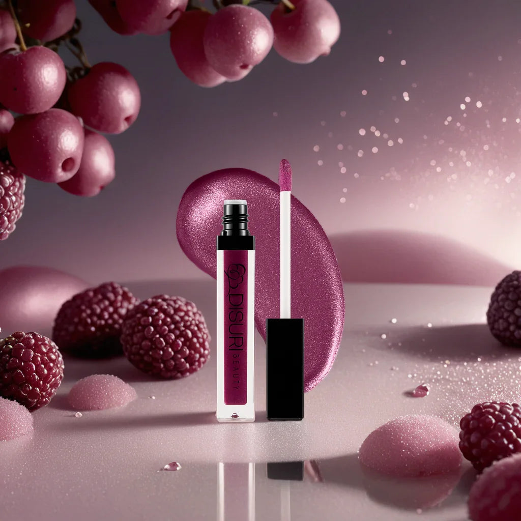 DISURI Beauty Shimmer Blast Lip Gloss - Sexy Berry Dreams (S20)