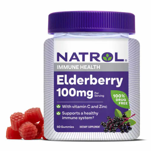 Natrol Elderberry Gummies 100mg – Immune Health | 60ct by Top Vita Shop