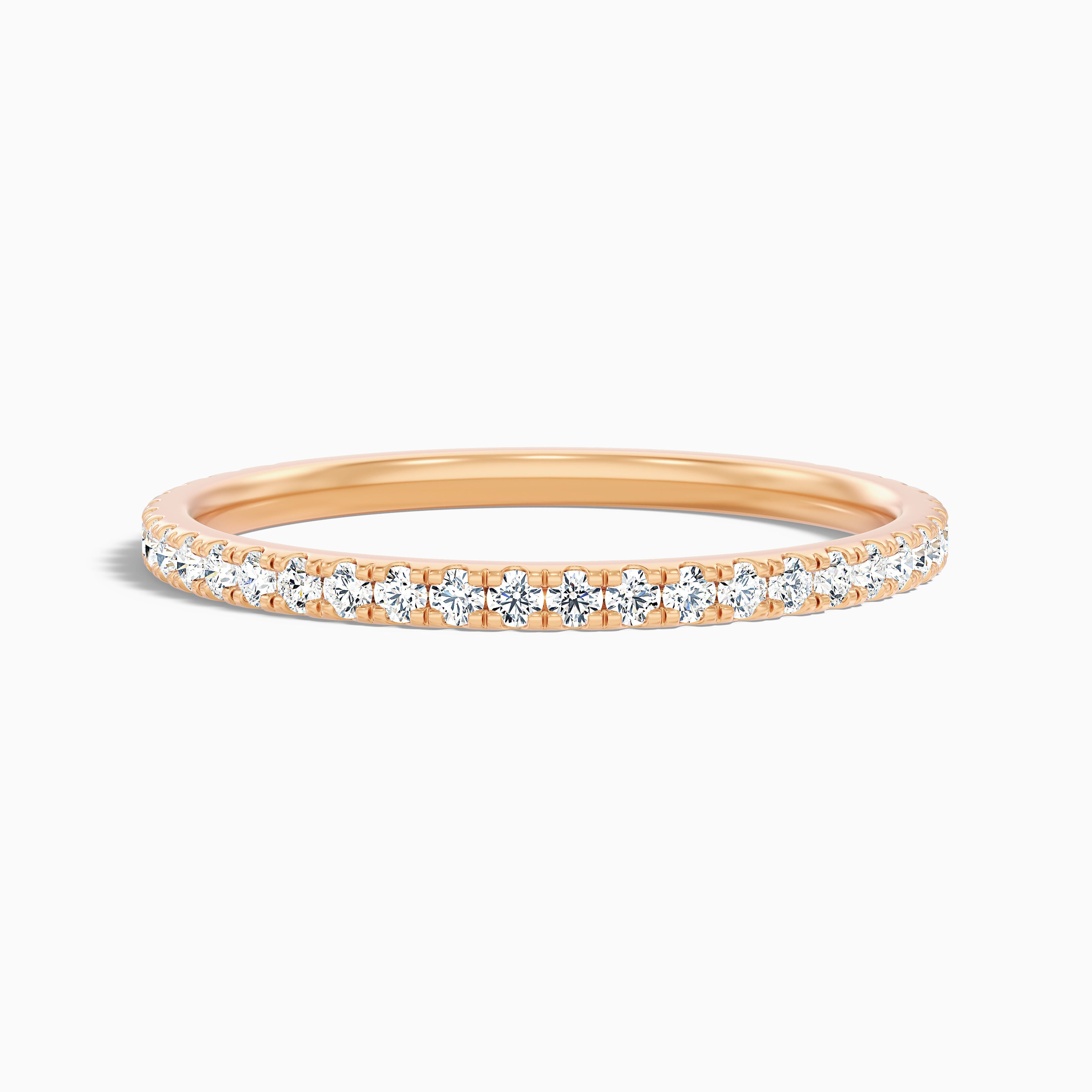 Livia Round Cut Lab Grown Diamond Three Quarter Eternity Wedding Band