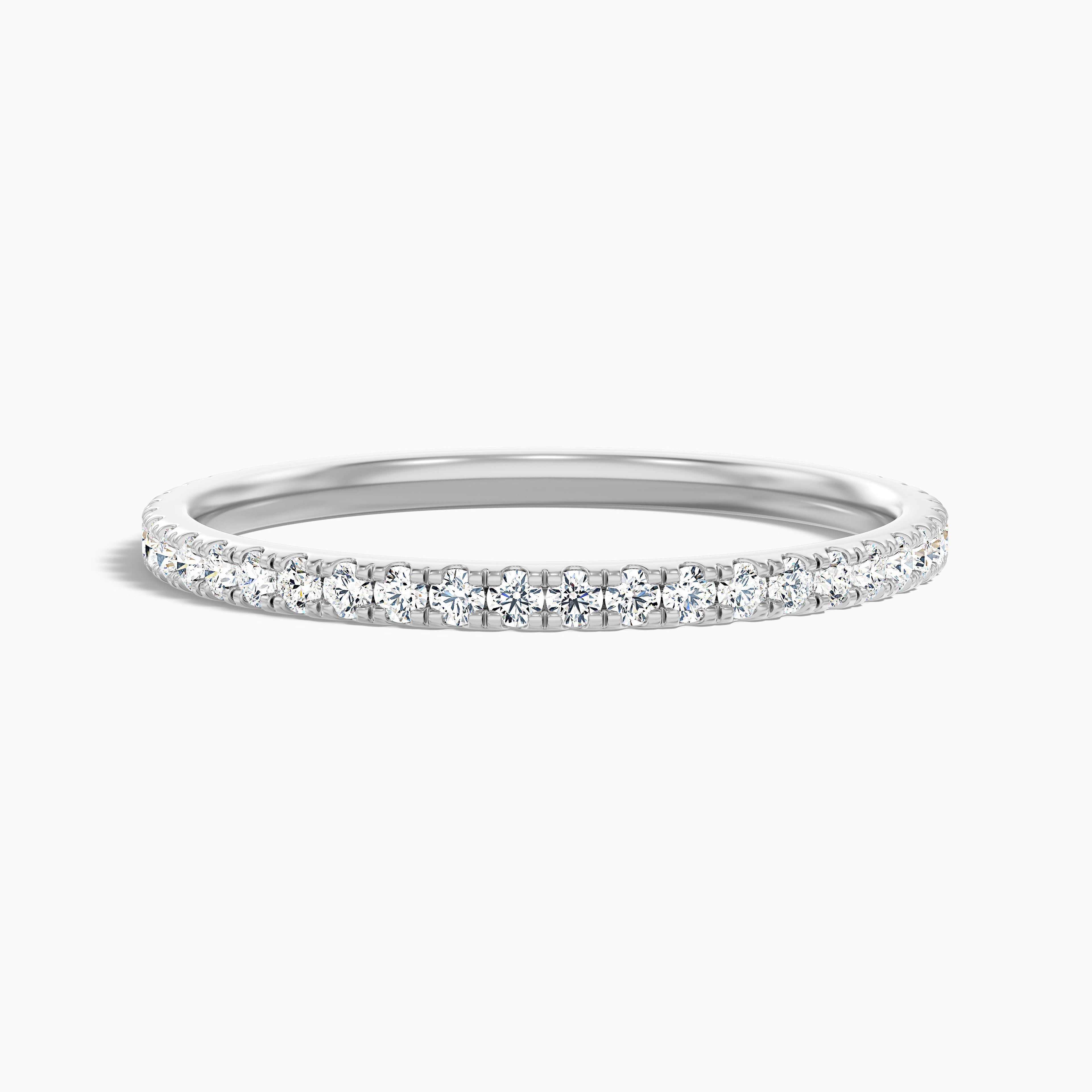 Livia Round Cut Lab Grown Diamond Three Quarter Eternity Wedding Band