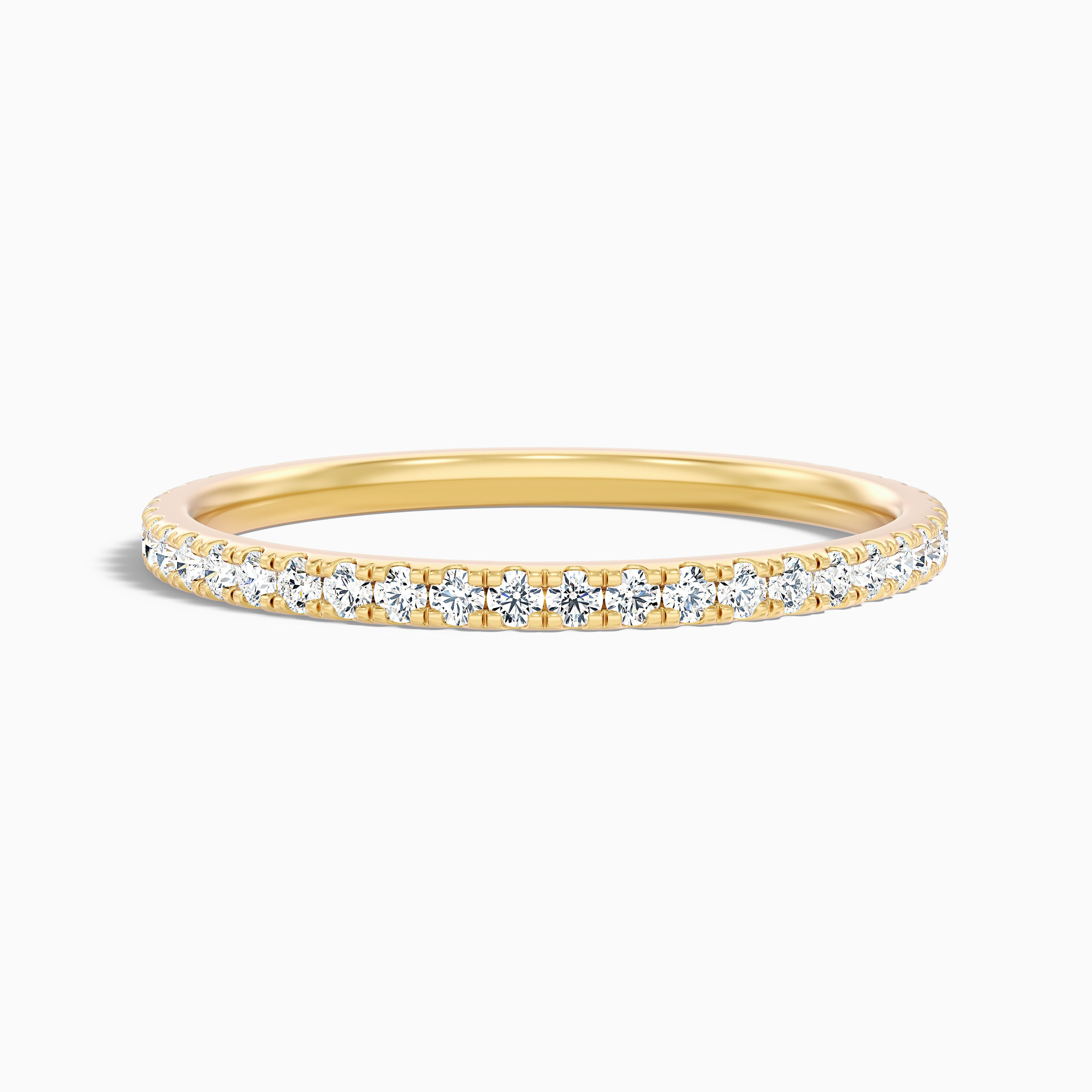 Livia Round Cut Lab Grown Diamond Three Quarter Eternity Wedding Band