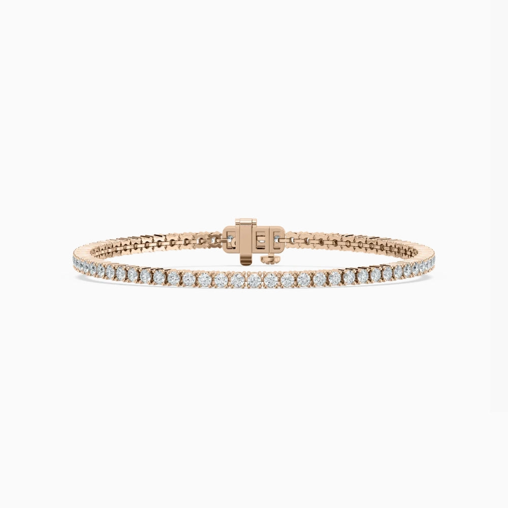 Haley Modern Round Cut Lab Diamond Tennis Bracelet