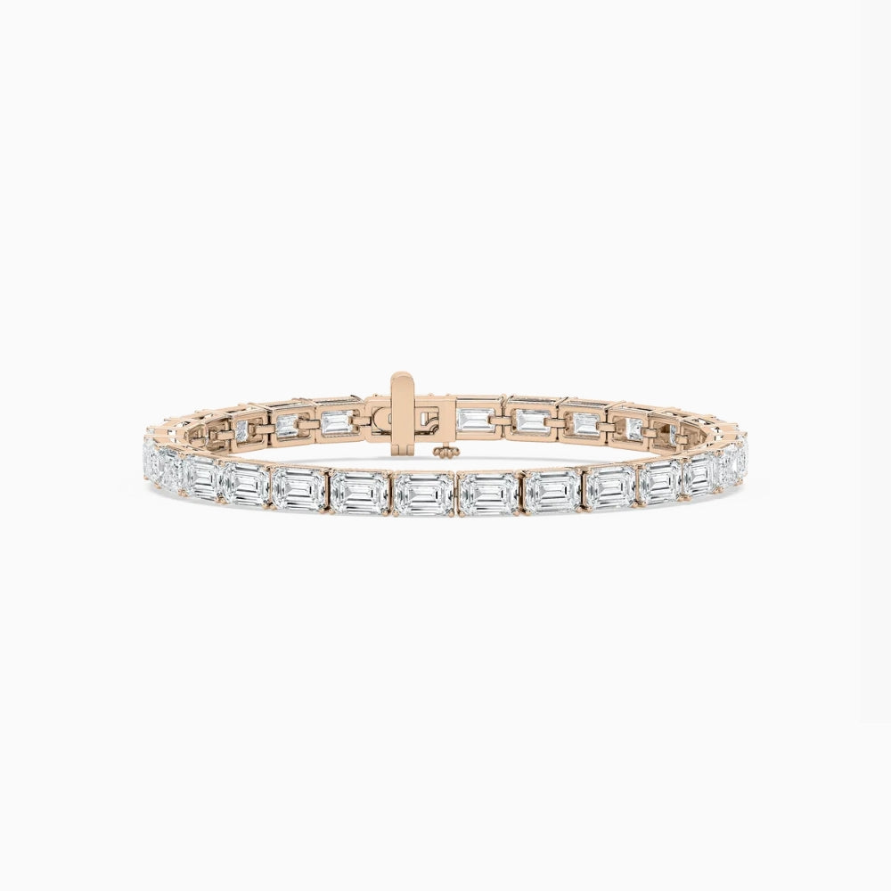 Tanya Emerald Cut Lab Grown Diamond Tennis Bracelet