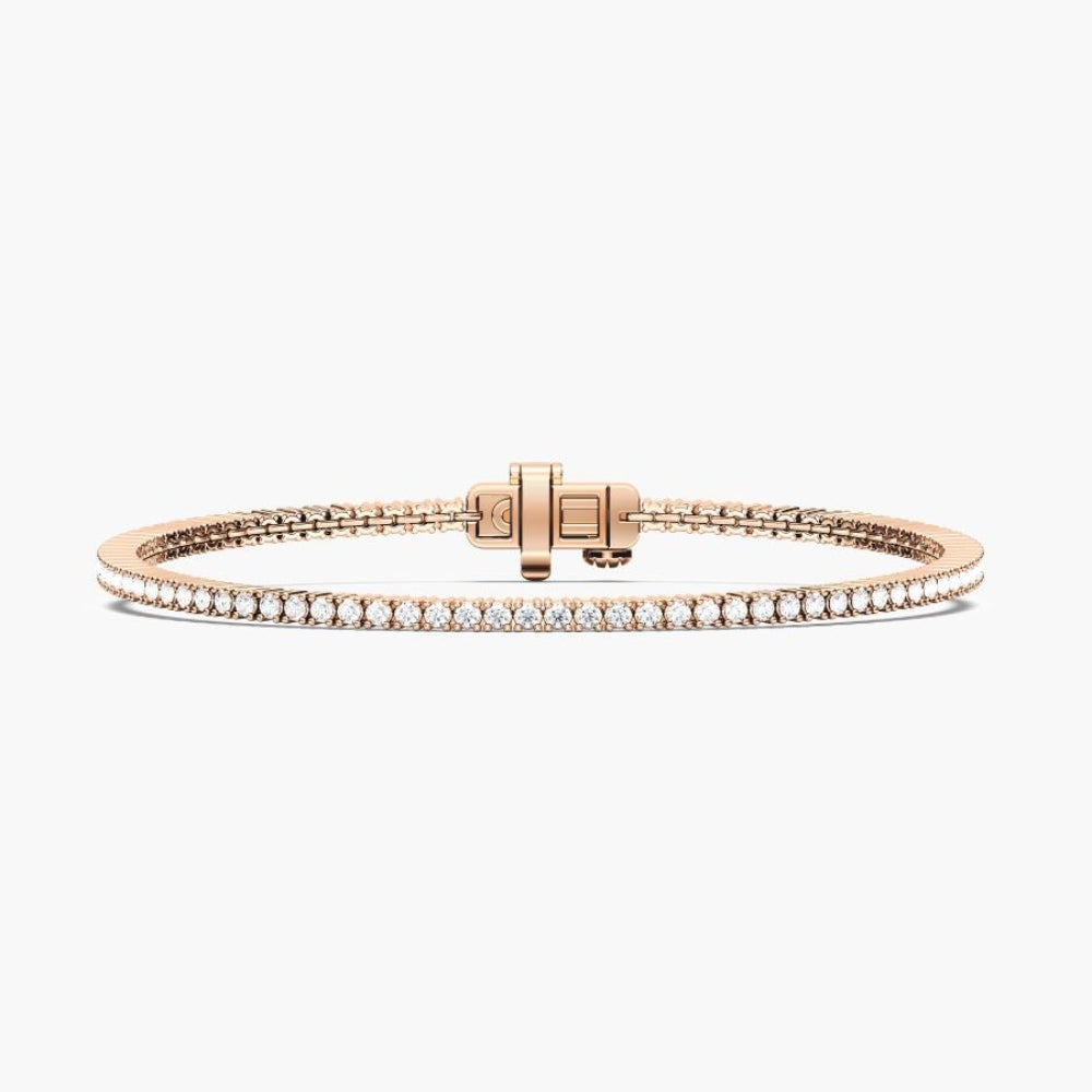 Laura Round Lab Grown Diamond Tennis Bracelet