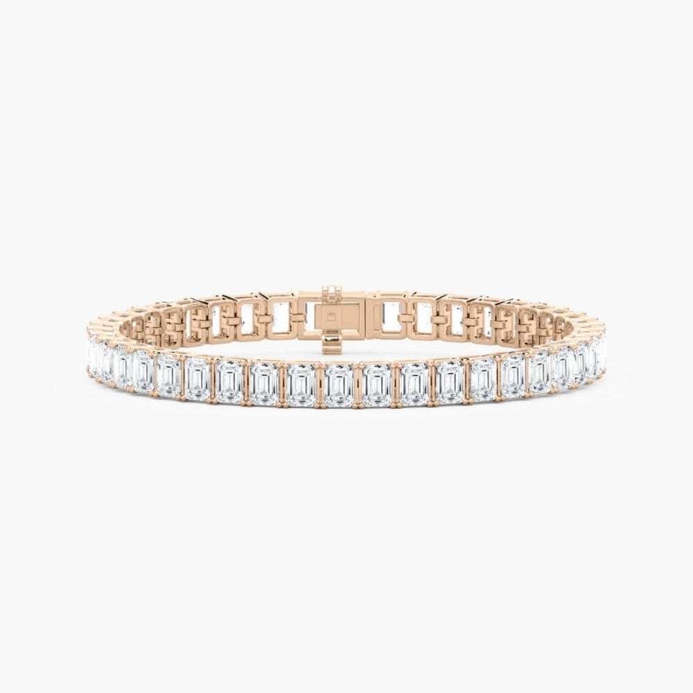 Sasha 22 Carat Emerald Cut Lab Grown Diamonds Tennis Bracelet