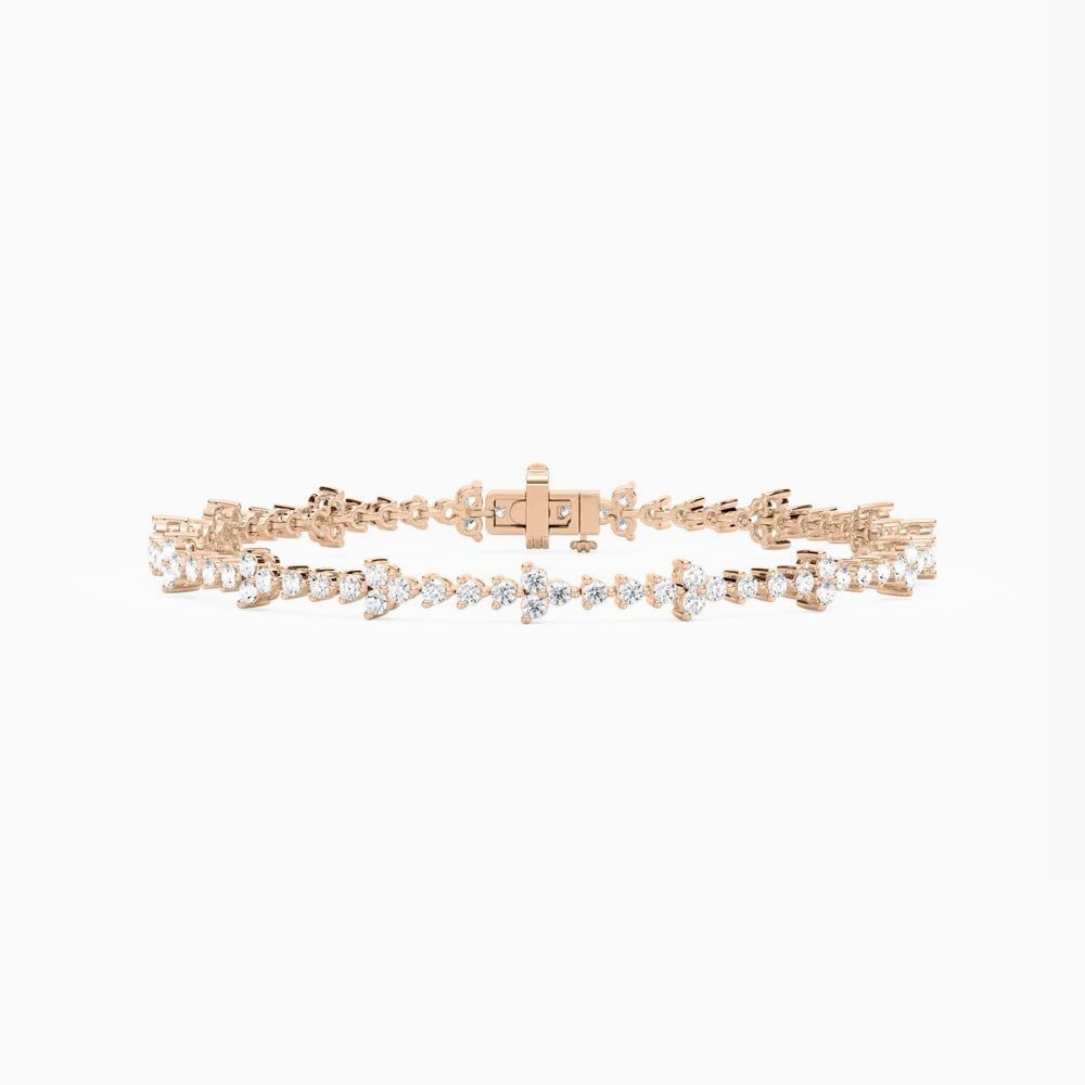 Fiona Classic Round Lab Grown Diamond Tennis Bracelet