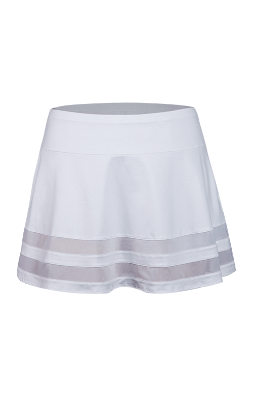 Maxine A-Line Skort - White - 14.5" Length DestGlow