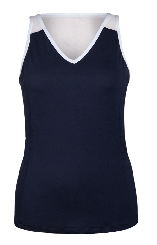 Maureen V-Neck Tank - Slate DestGlow