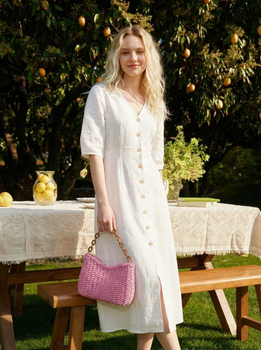Colorful Woven Straw Shoulder Bag DestGlow