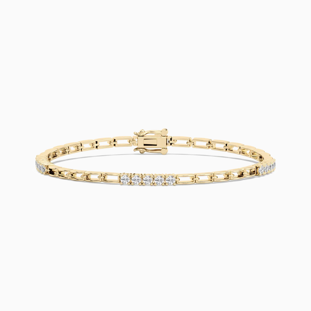 Hailey Round Cut Lab Grown Diamond Tennis Bracelet