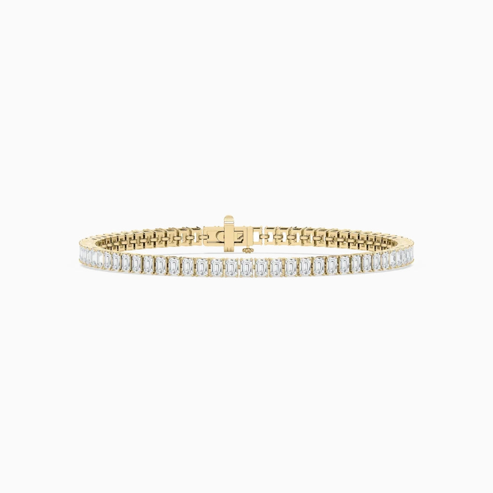 Brynn Emerald Cut Lab Grown Diamond Tennis Bracelet