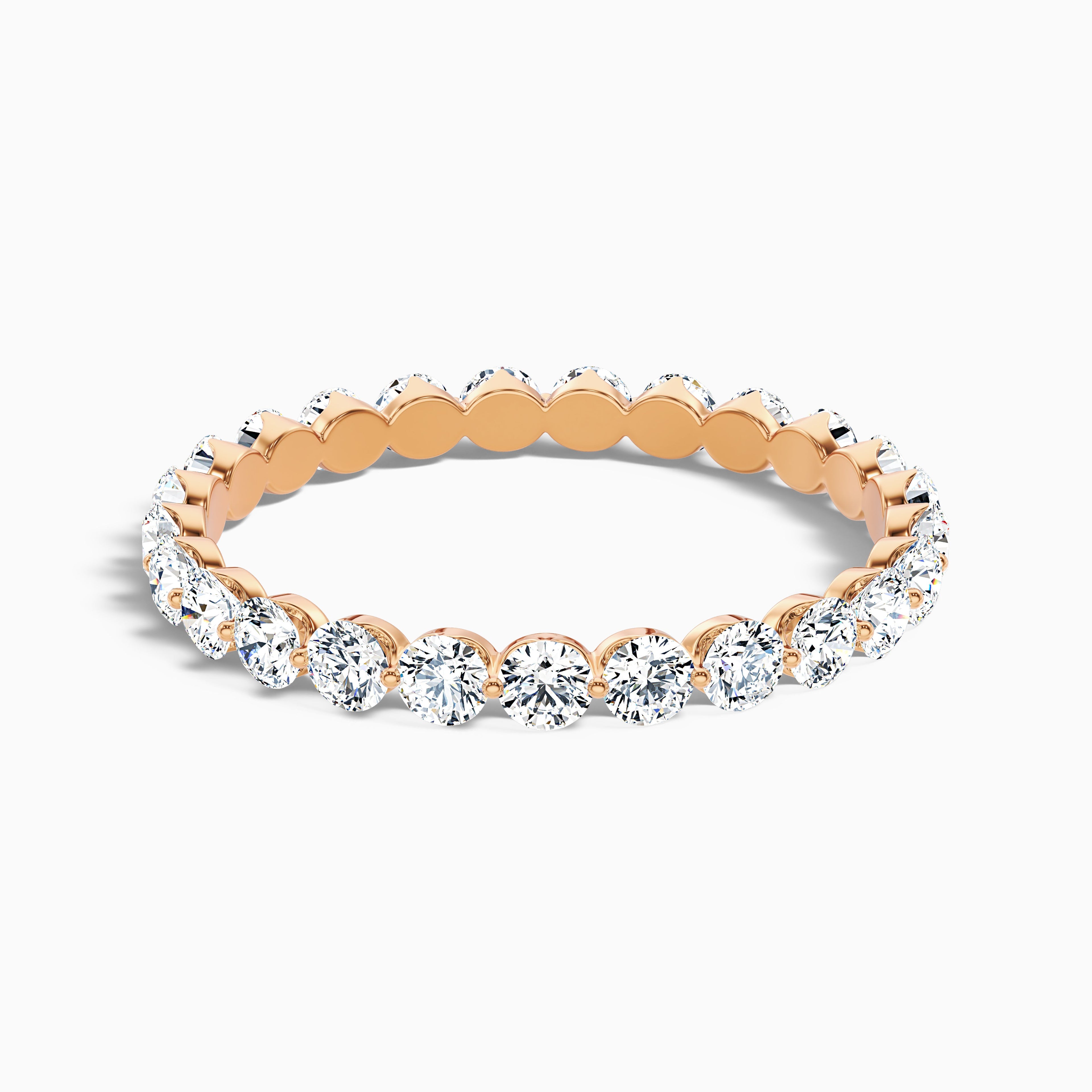 Vienna Round Cut Full Eternity Lab Grown Diamond Wedding Band