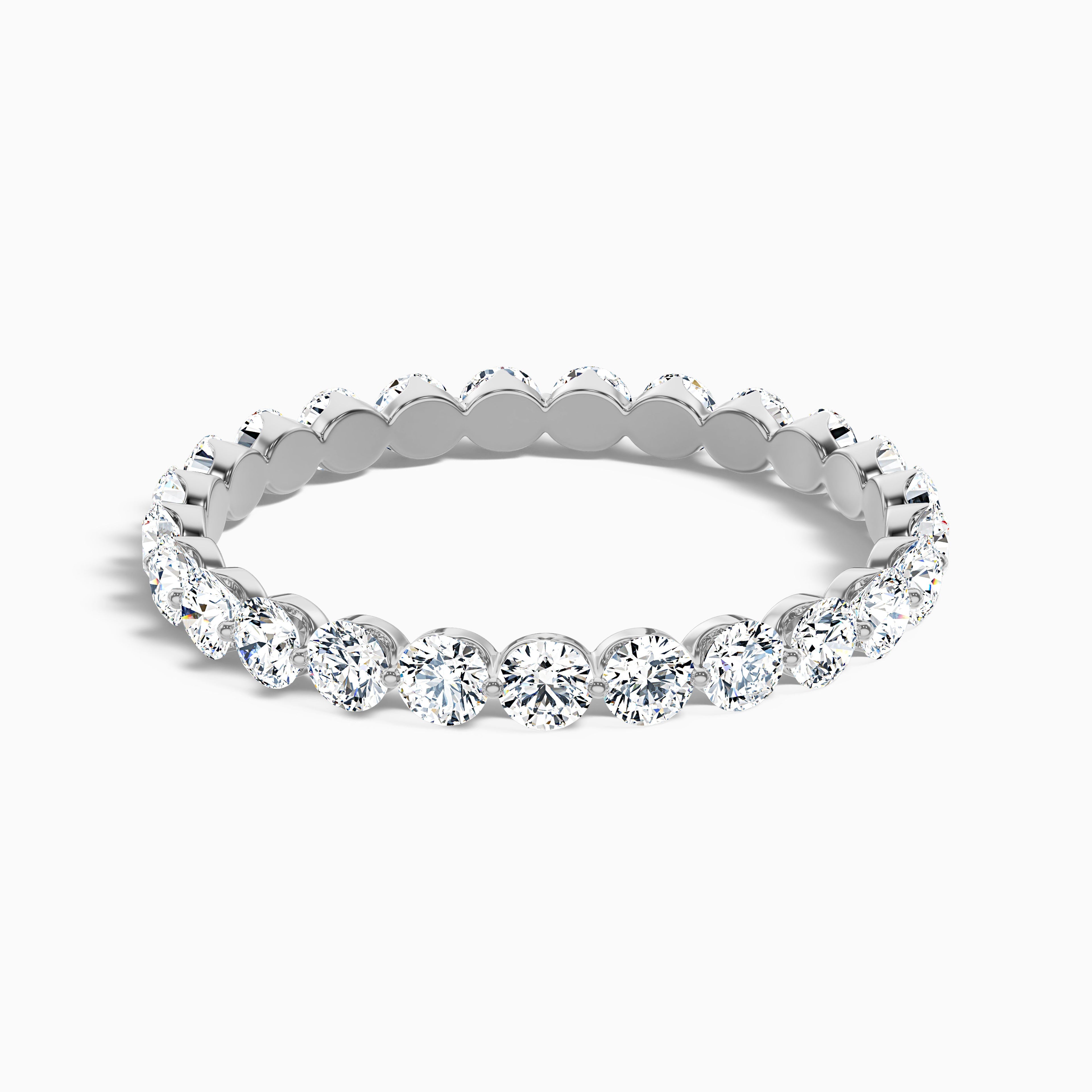 Vienna Round Cut Full Eternity Lab Grown Diamond Wedding Band