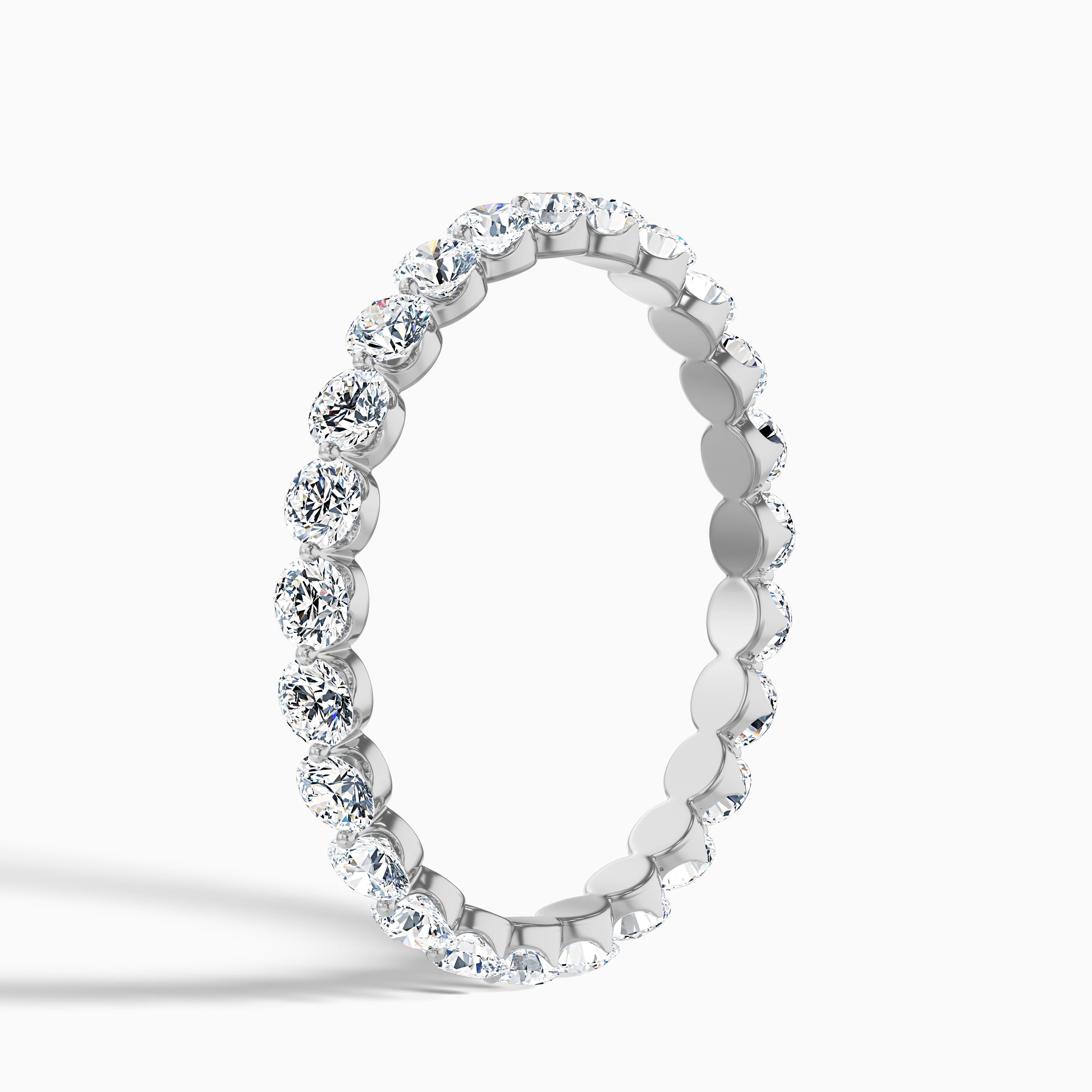 Vienna Round Cut Full Eternity Lab Grown Diamond Wedding Band