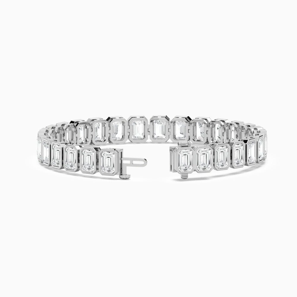 Aniya 29 Carat Emerald Cut Lab Grown Diamonds Tennis Bracelet