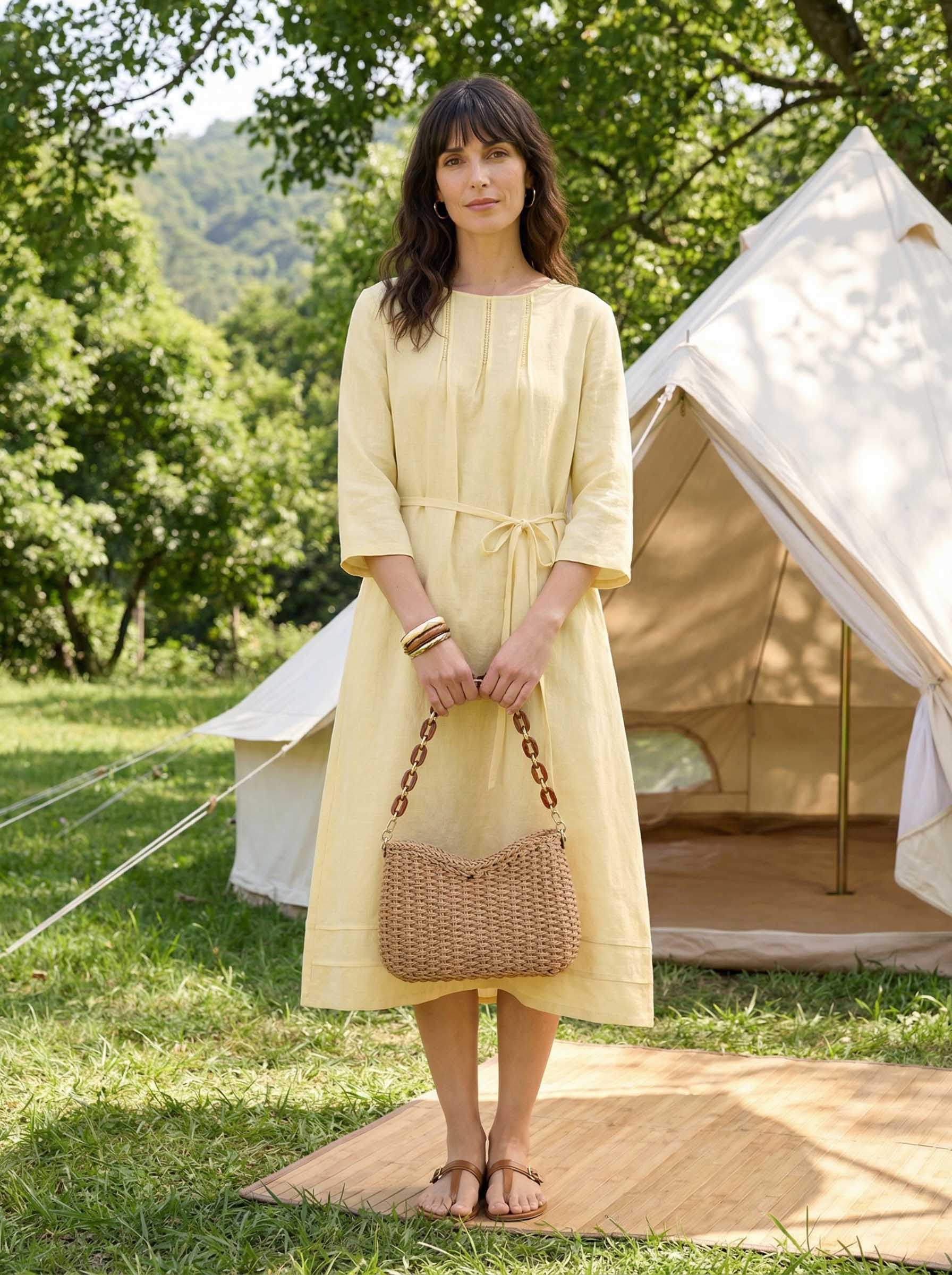 Colorful Woven Straw Shoulder Bag DestGlow