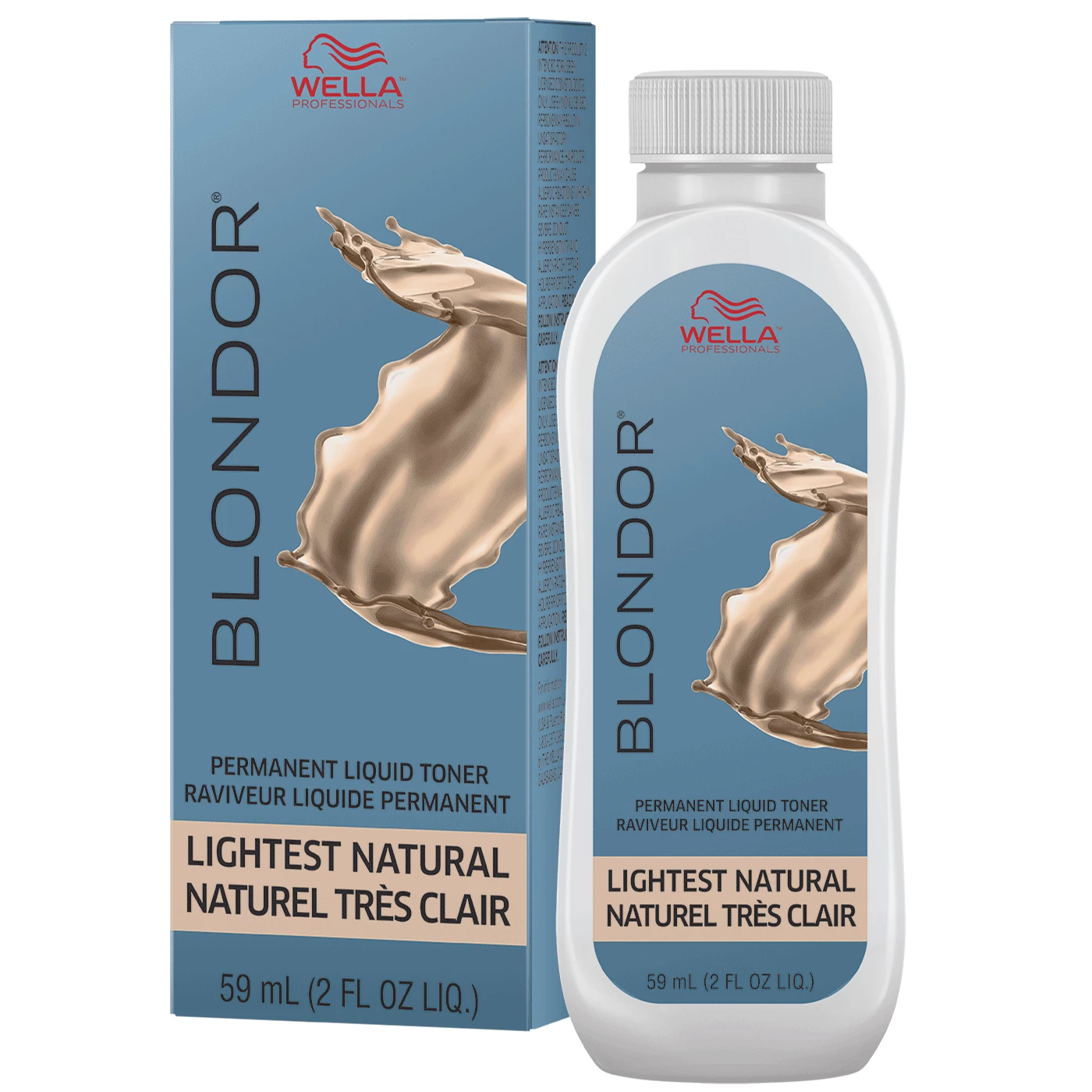 Wella Blondor Permanent Liquid Toner /03 Lightest Natural, 2 oz