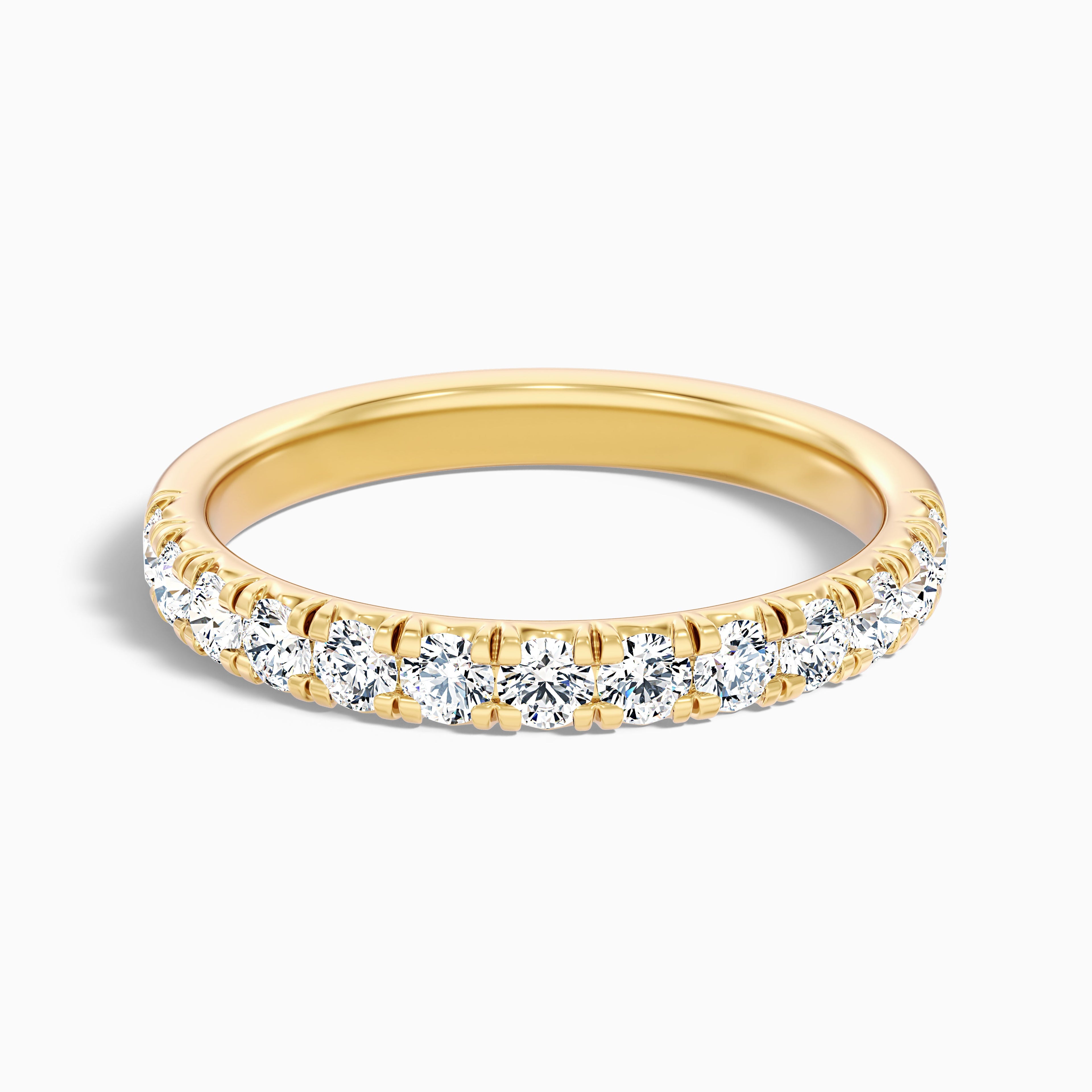 Victoria Round Cut Half Eternity Lab Grown Diamond Wedding Band