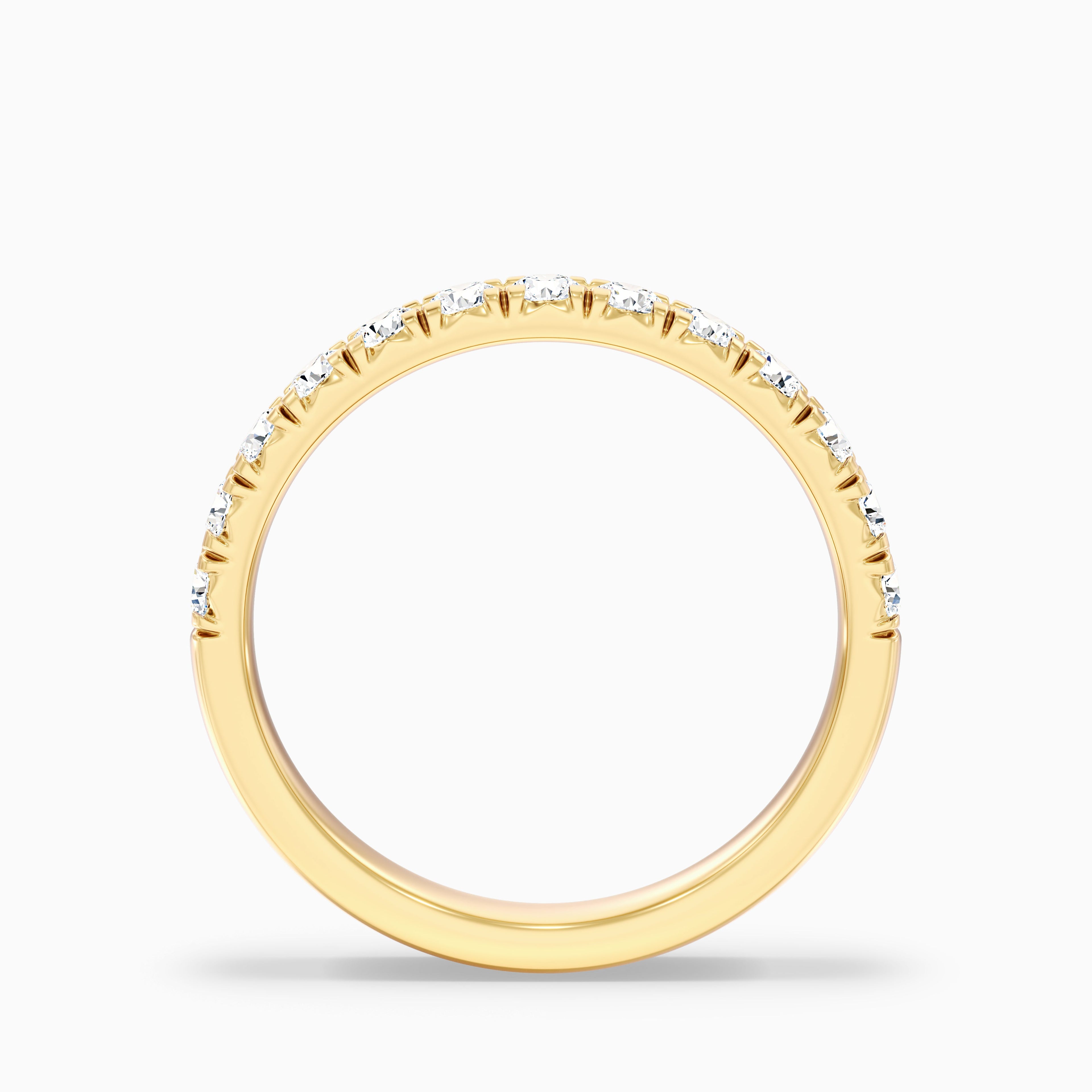 Victoria Round Cut Half Eternity Lab Grown Diamond Wedding Band