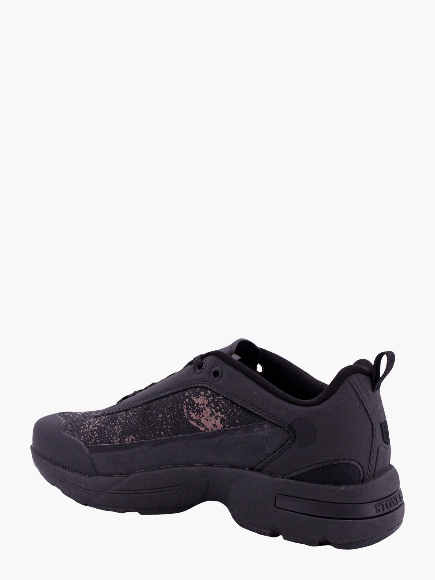 Stone Island Men Grime Man Black Sneakers