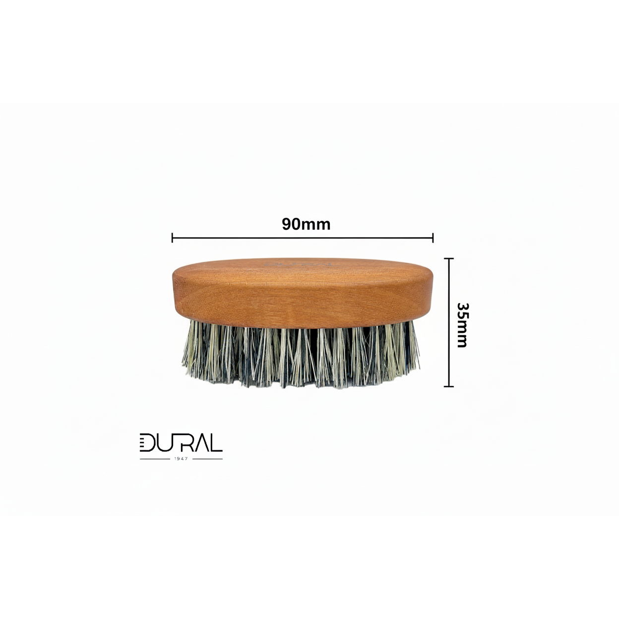 Dural Pear Wood Beard Brush With Pure Tampico Fiber - 7 Rows 90x35mm by Pasteur Pharmacy
