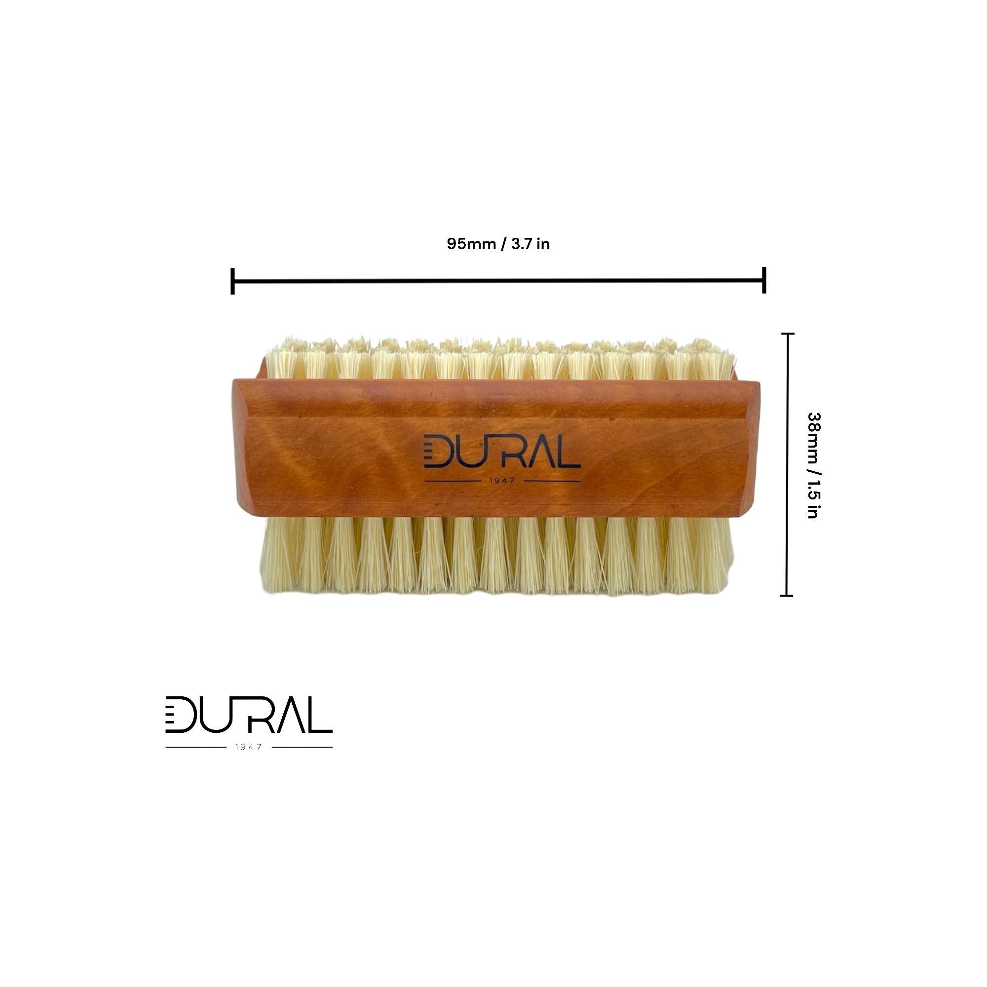Dural Plywood hand & nail brush with pure Tampico fiber - 4/6 rows by Pasteur Pharmacy