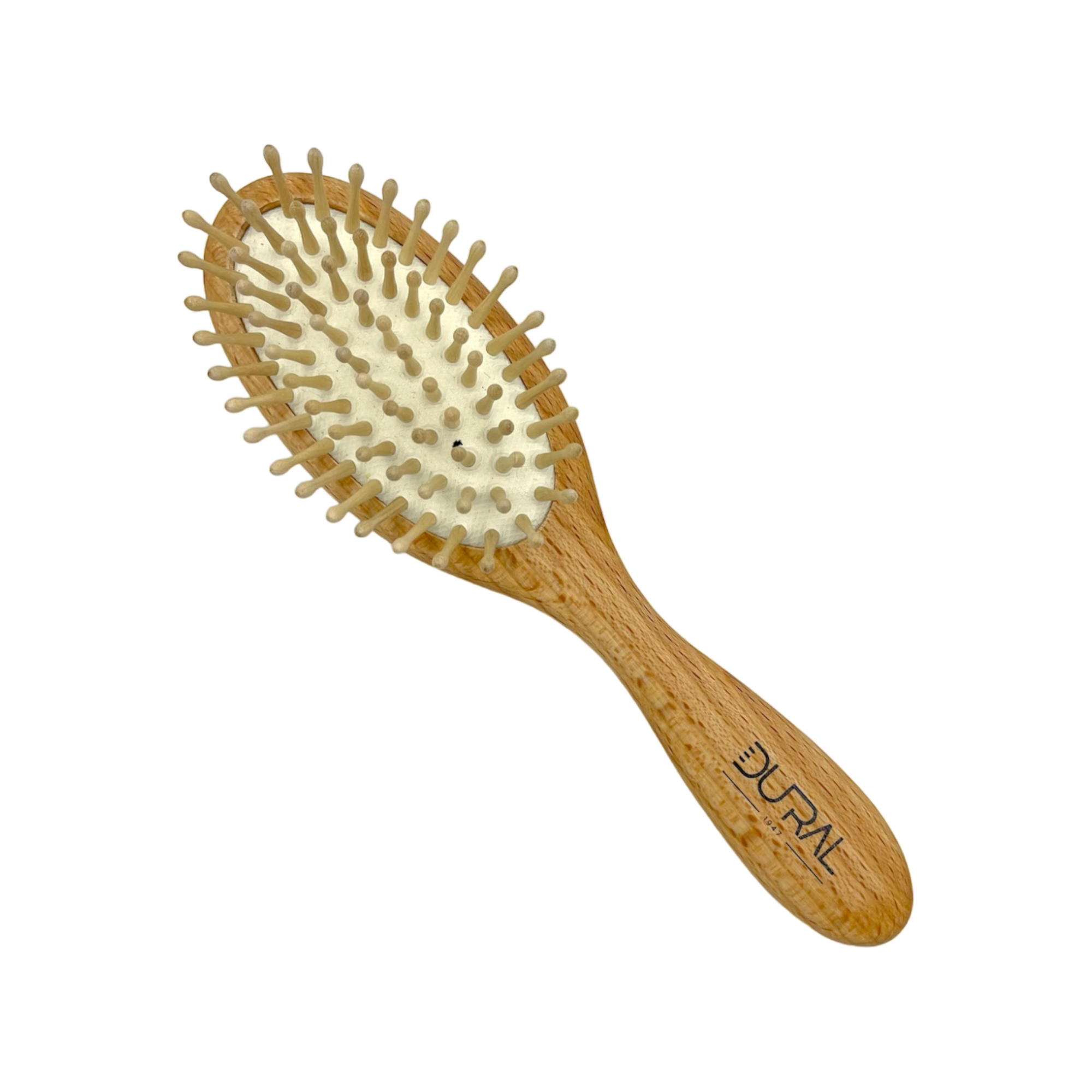 Dural Beech wood rubber cushion hair brush with wooden pins by Pasteur Pharmacy