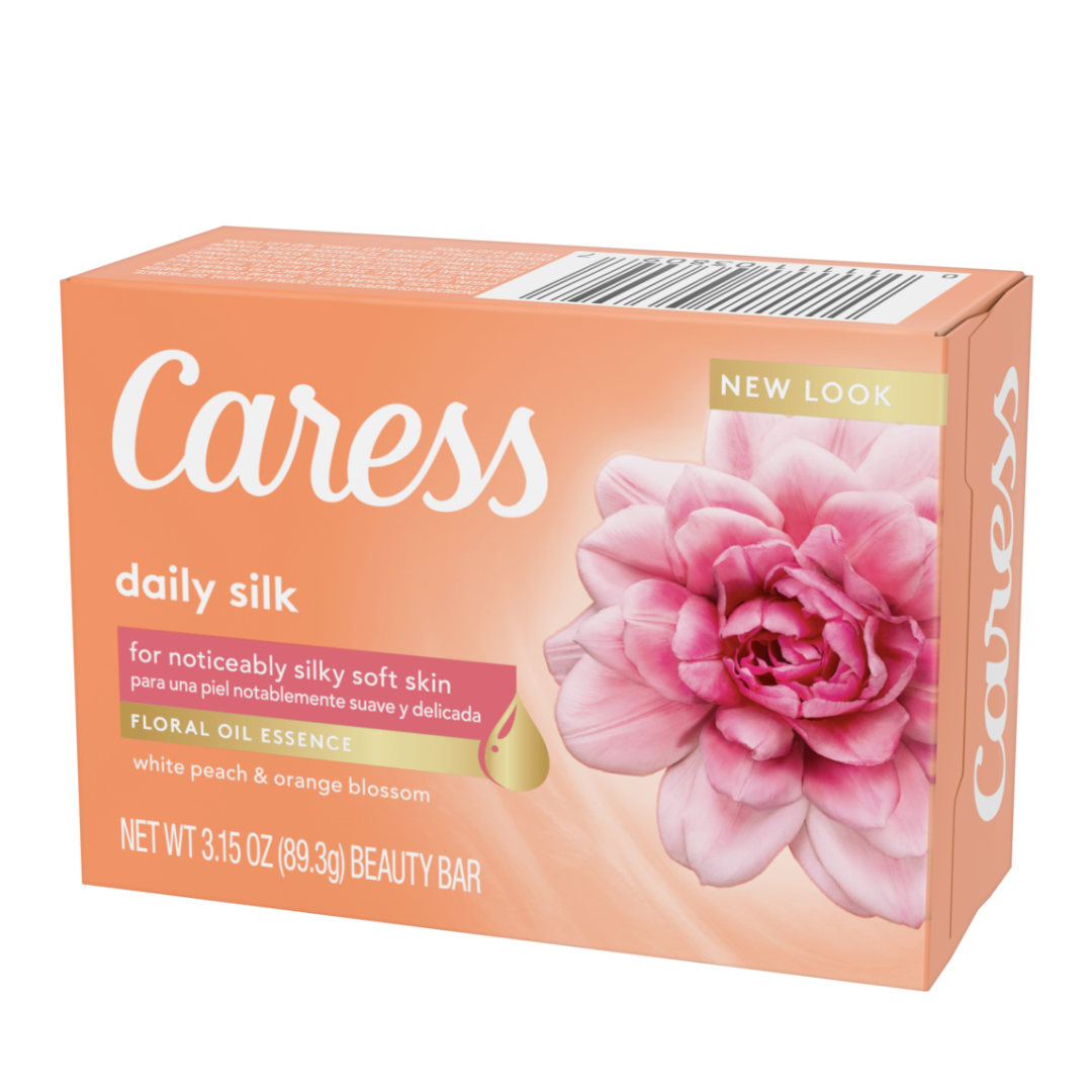 Caress Daily Silk White Peach & Orange Blossom Beauty Bar (3.15oz) by Farmacias Savia