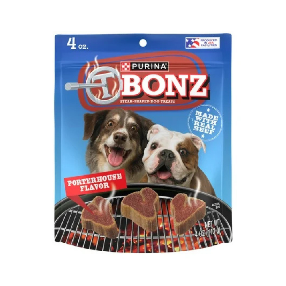 Purina T-Bonz Porterhouse Flavor Dog Treats (4oz) DestGlow