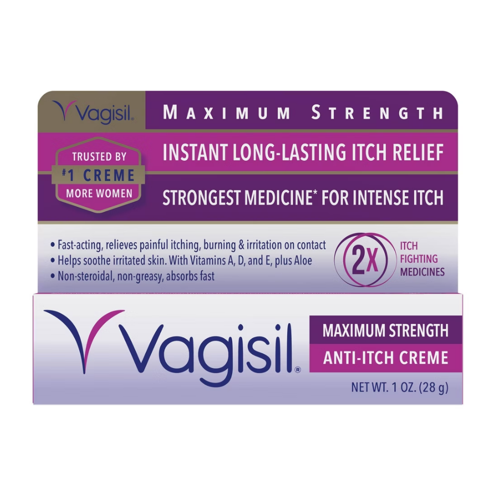 Vagisil Maximum Strength Feminine Anti-Itch Cream (1 oz) DestGlow