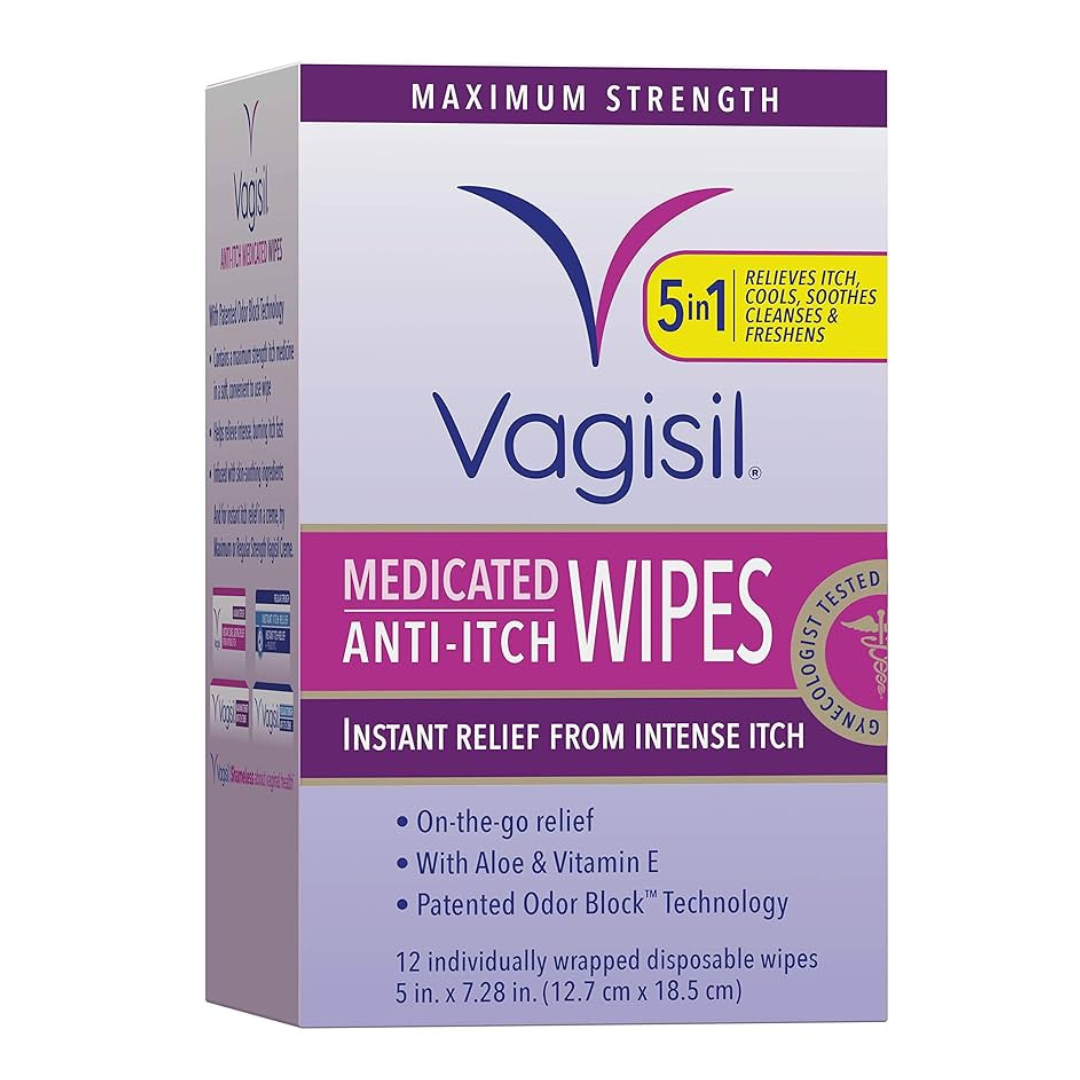 VAGISIL Medicated Wipes 12 ct DestGlow