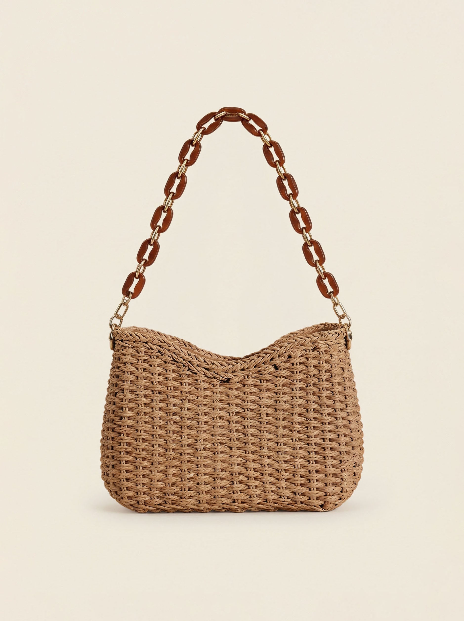 Colorful Woven Straw Shoulder Bag DestGlow