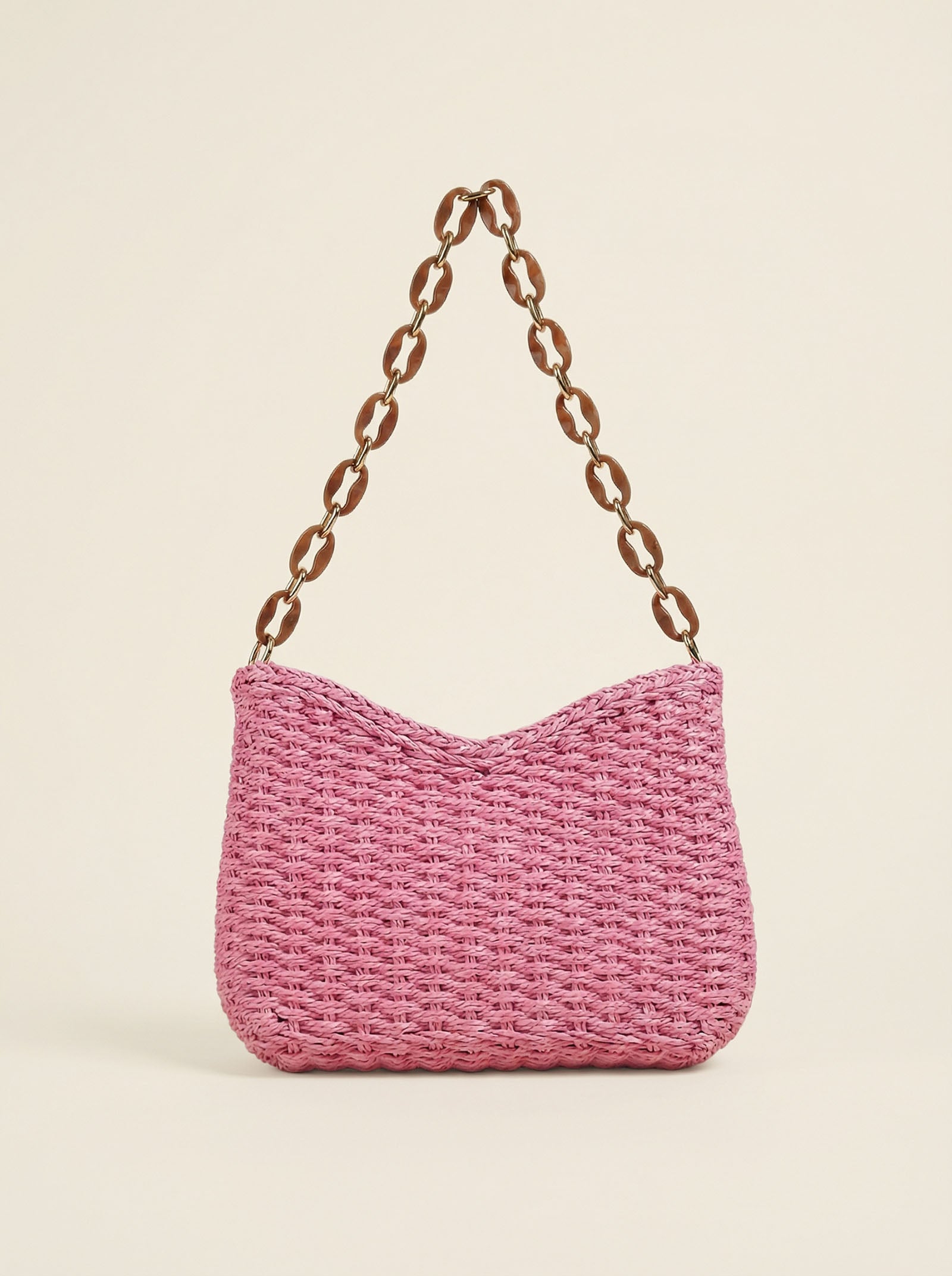 Colorful Woven Straw Shoulder Bag DestGlow
