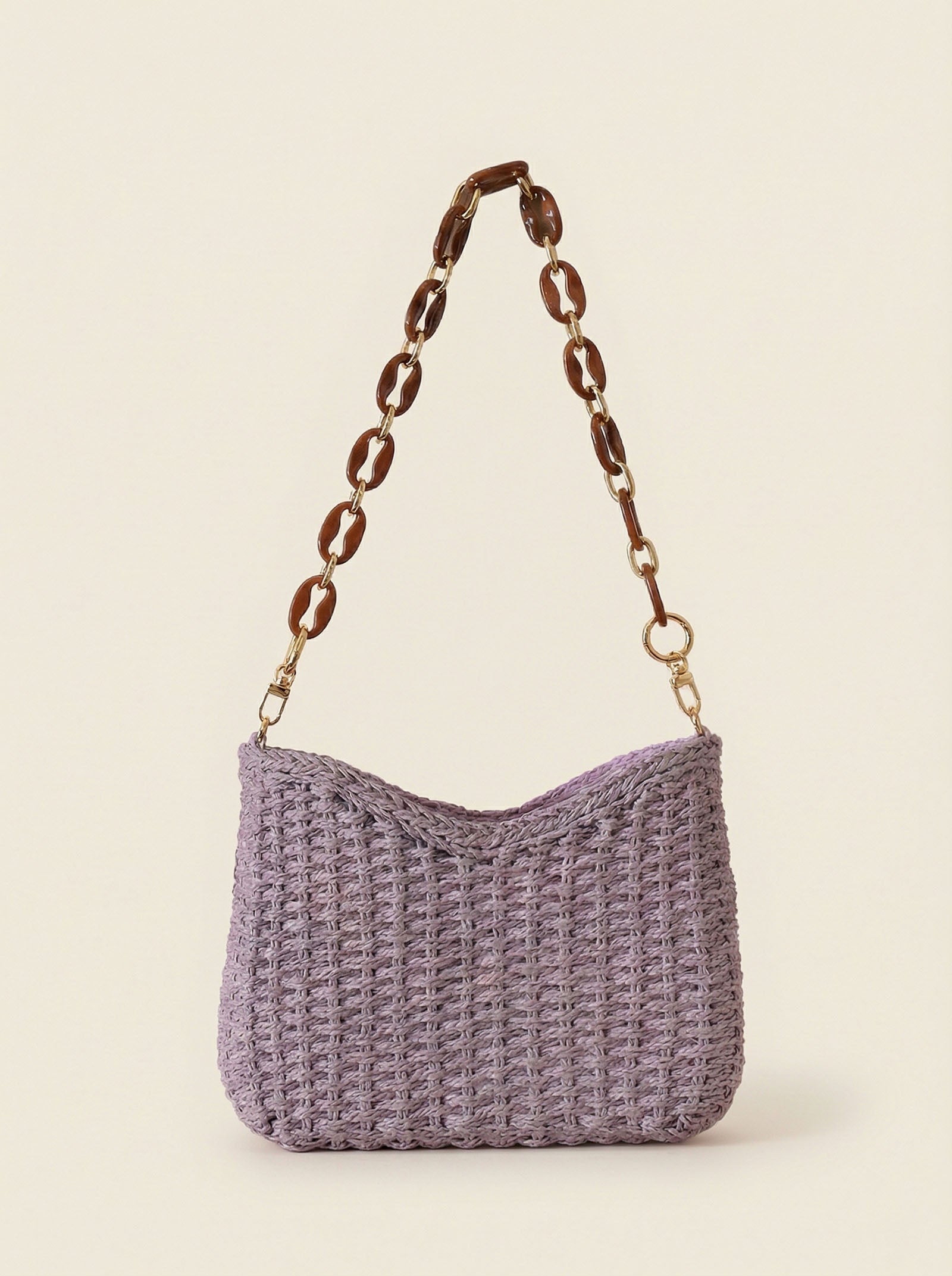 Colorful Woven Straw Shoulder Bag DestGlow