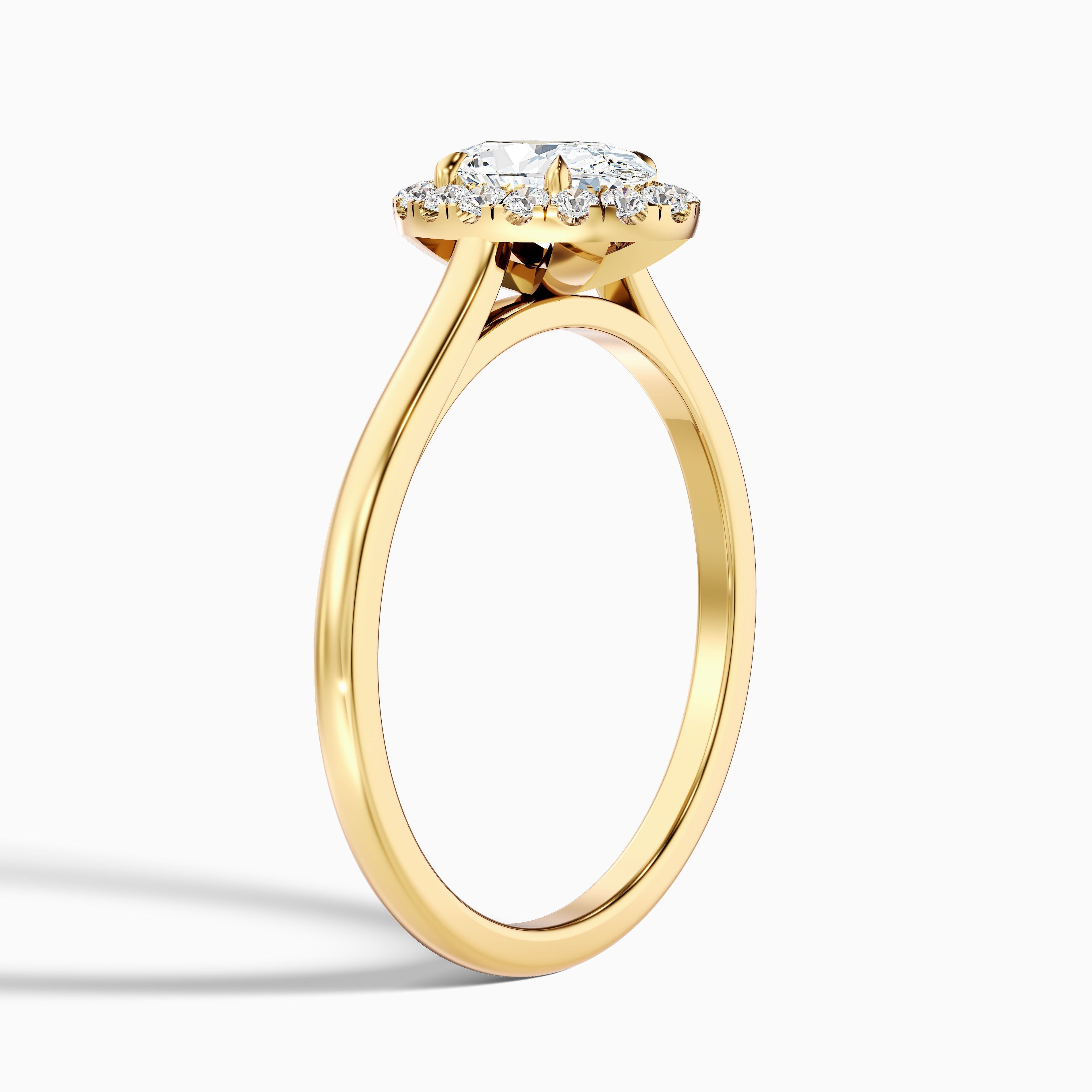 Sofia 5.5 Carat Oval Halo Moissanite Diamond Ring in Platinum