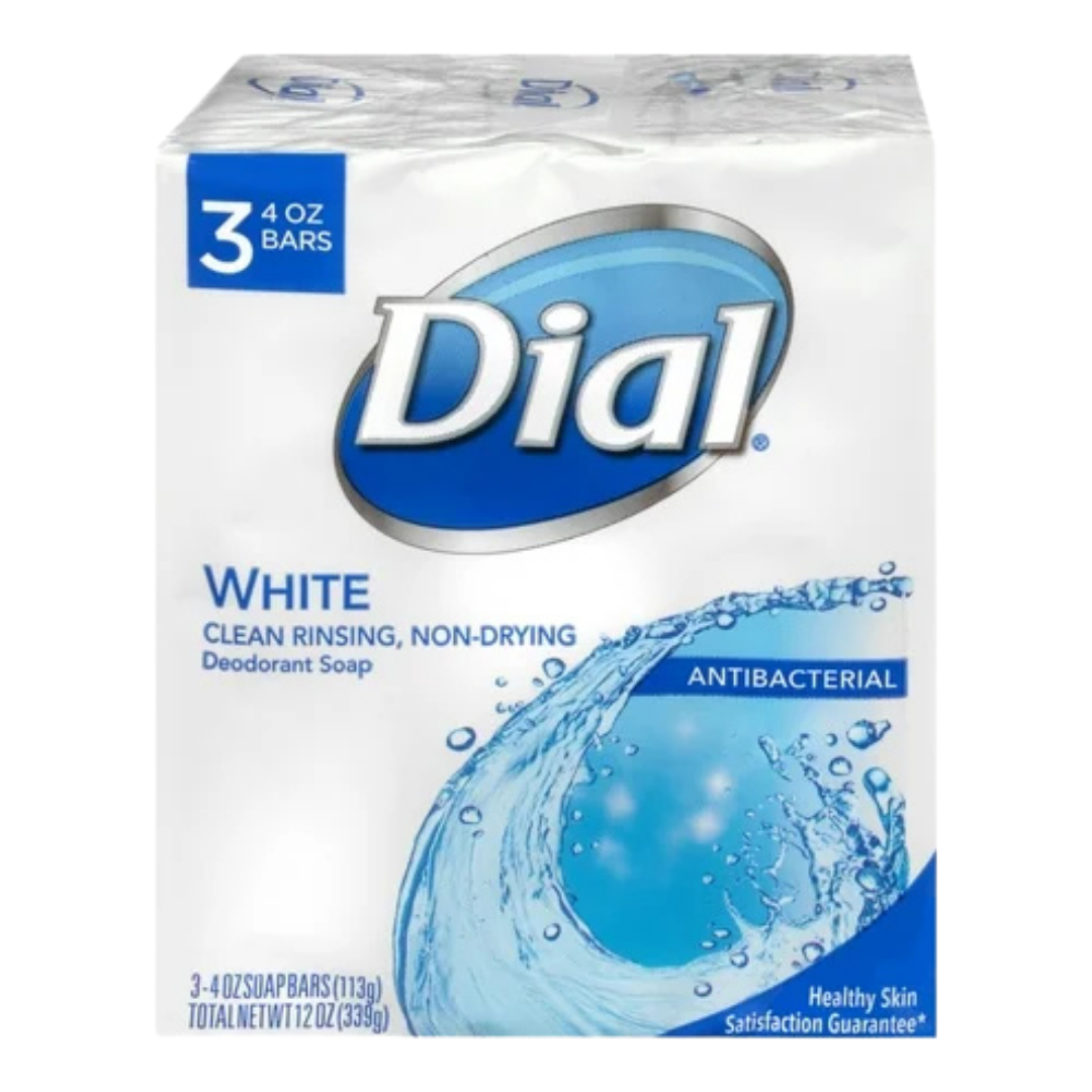 Dial White Bar Soap Variety Pack (3 Bars, 4oz Each) DestGlow