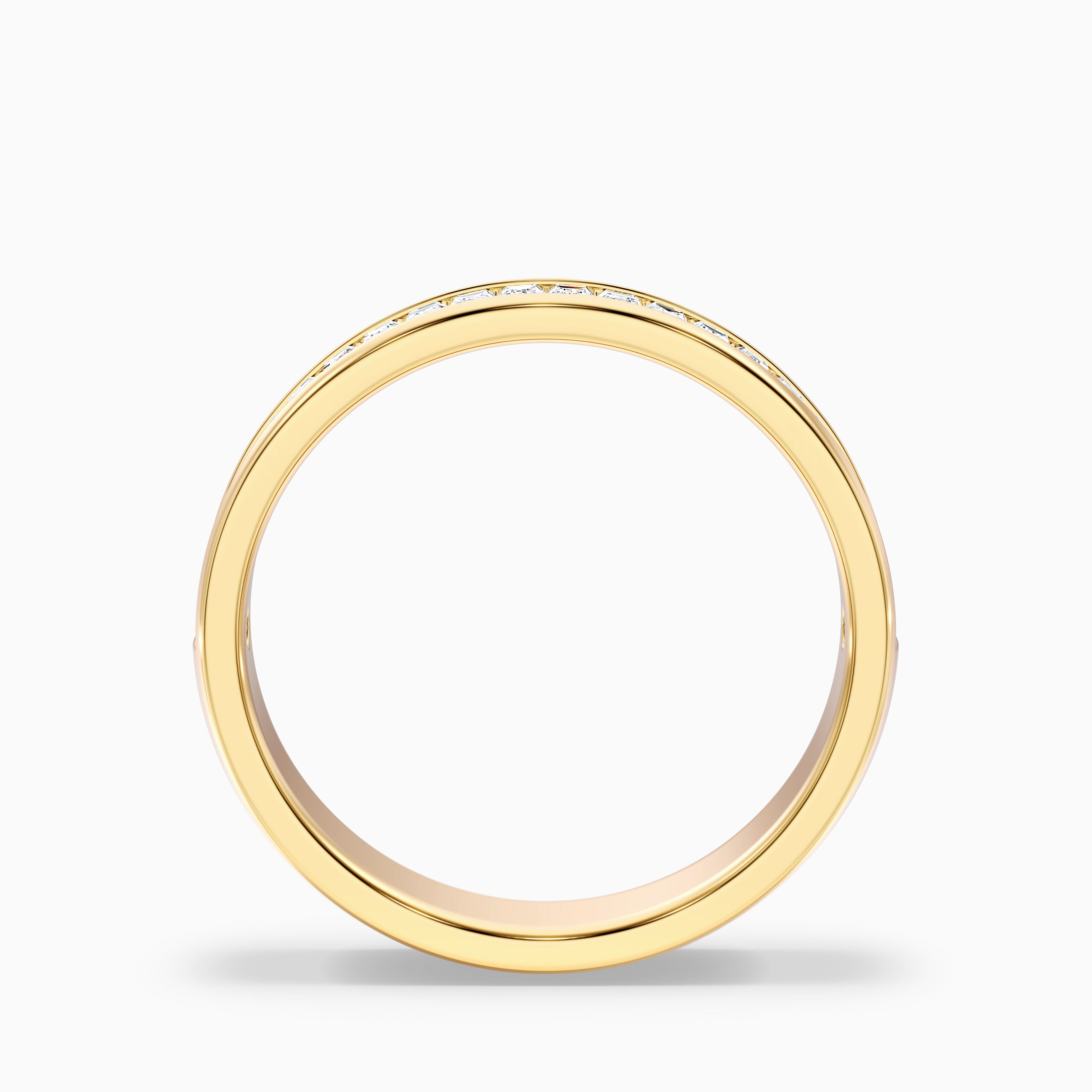 Briana Channel Set Baguette Cut Lab Grown Diamond Wedding Band