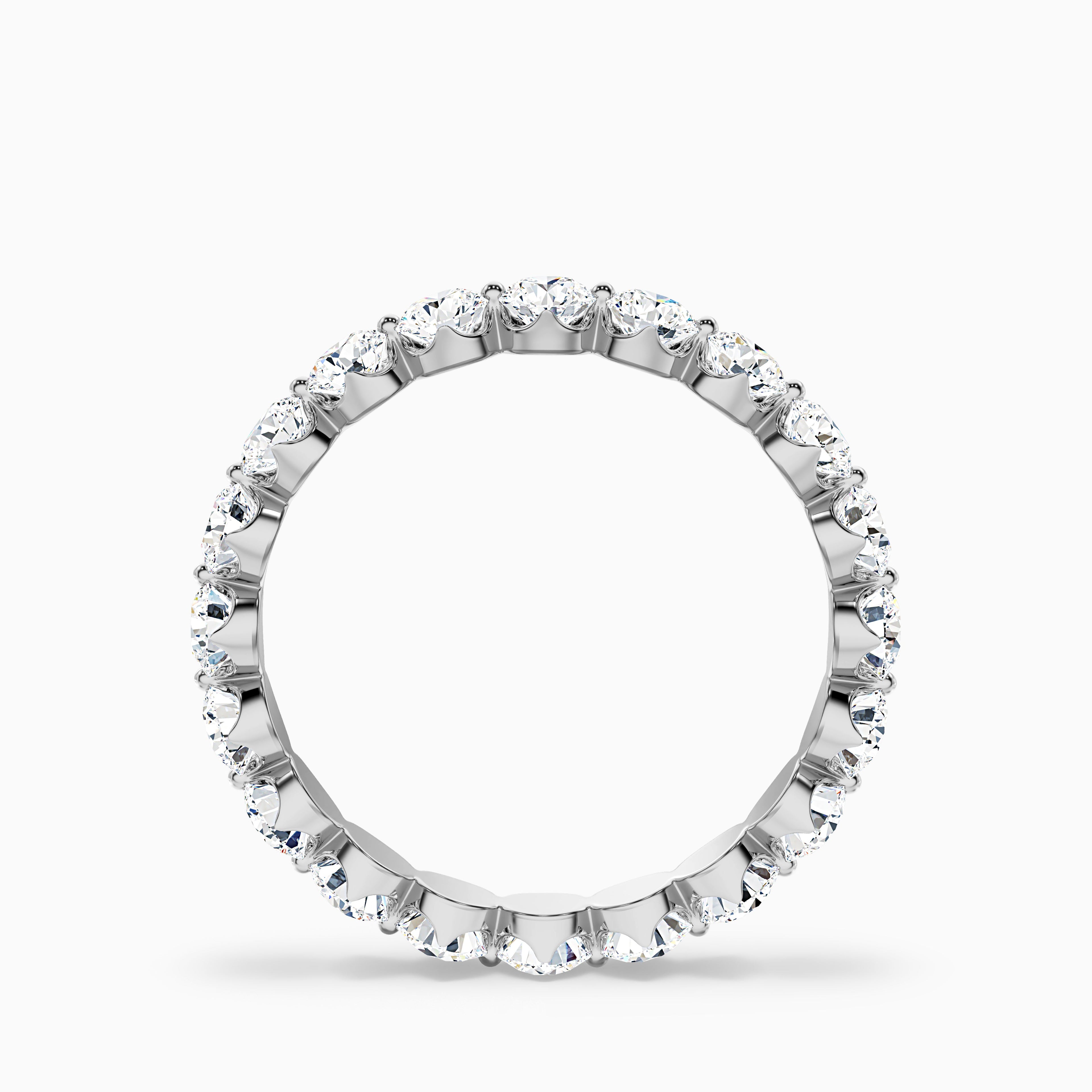 Rosabel Round Cut Eternity Shared Prong Lab Grown Diamond Wedding Band