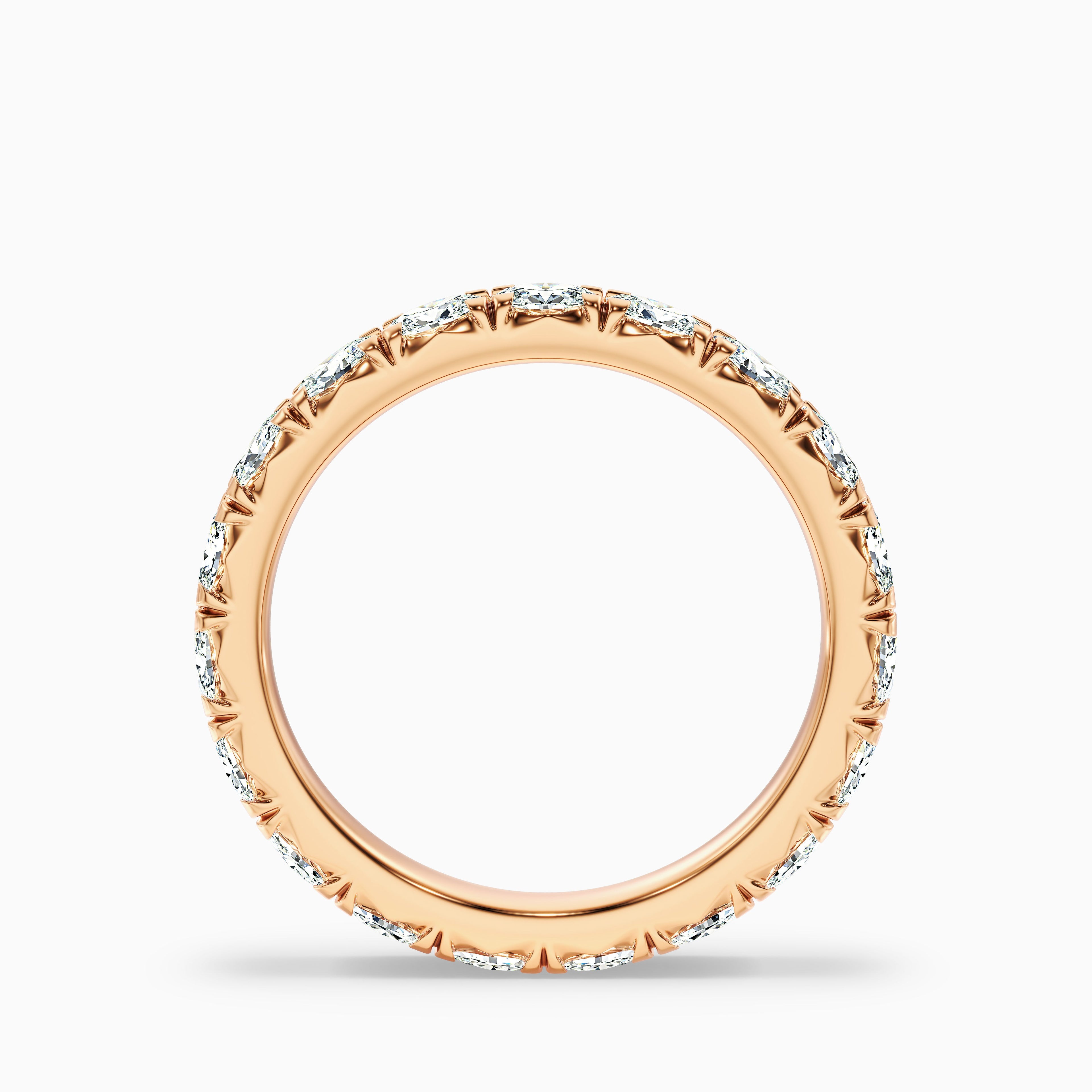 Caitlin Oval Cut Eternity Lab Grown Diamond Wedding Band