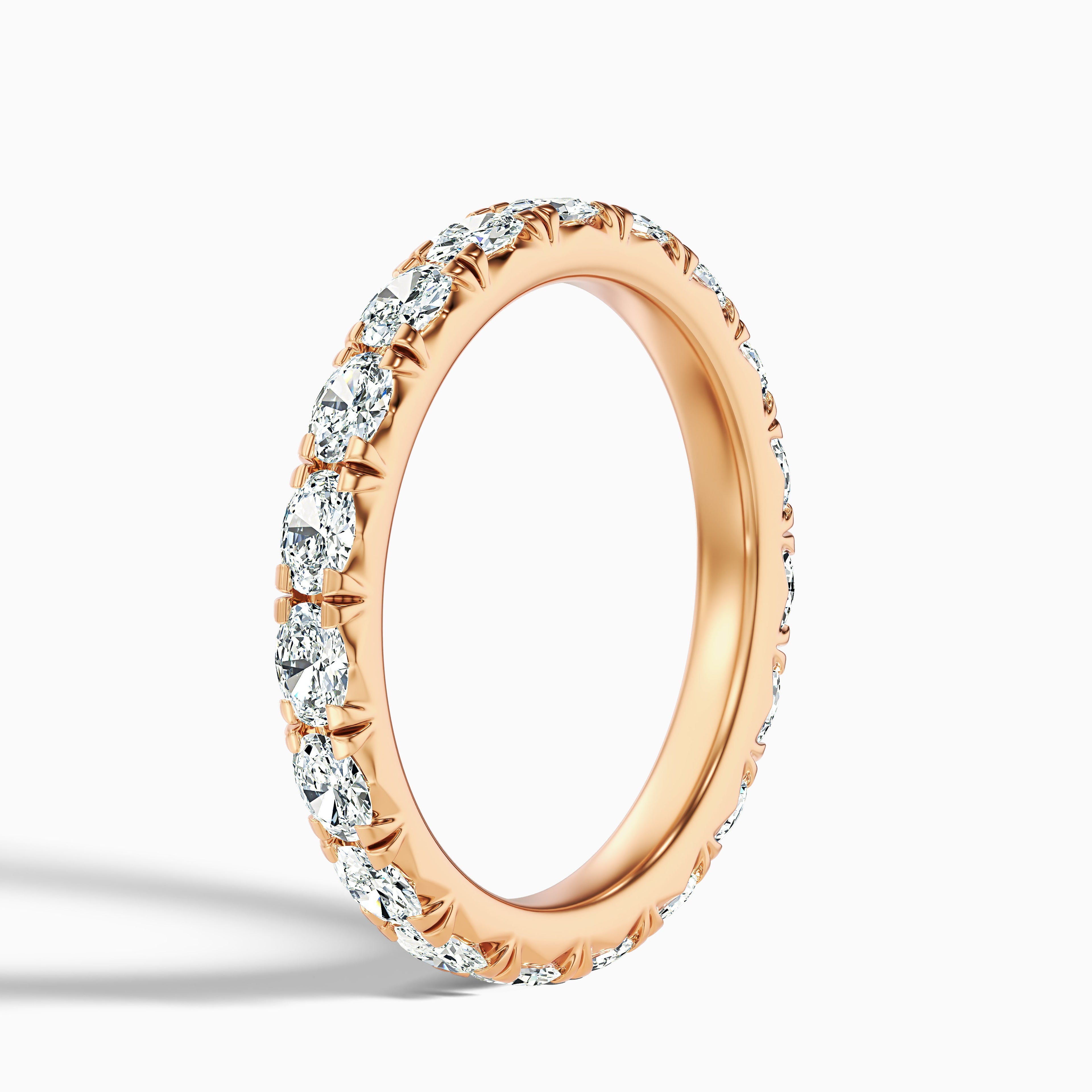 Caitlin Oval Cut Eternity Lab Grown Diamond Wedding Band