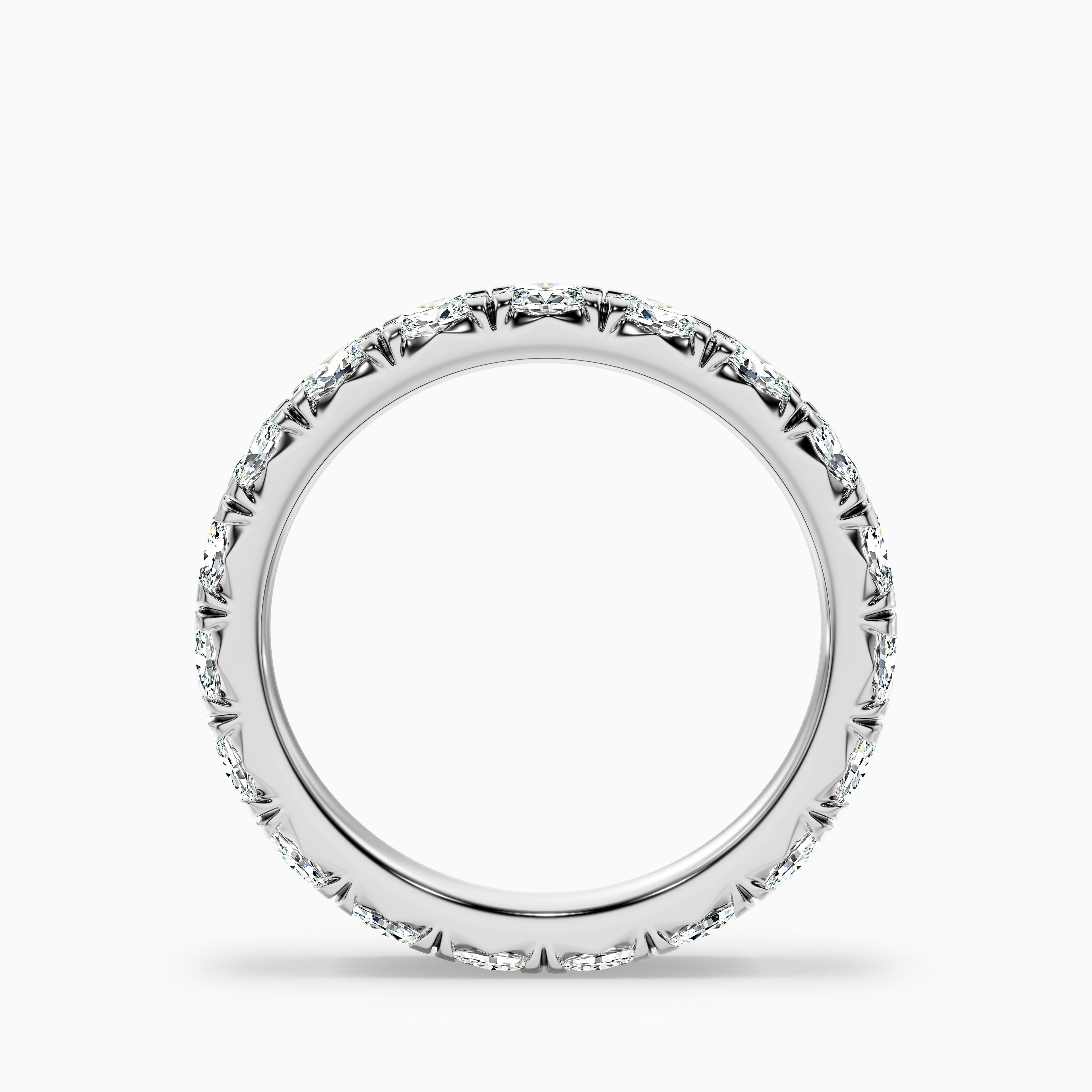 Caitlin Oval Cut Eternity Lab Grown Diamond Wedding Band