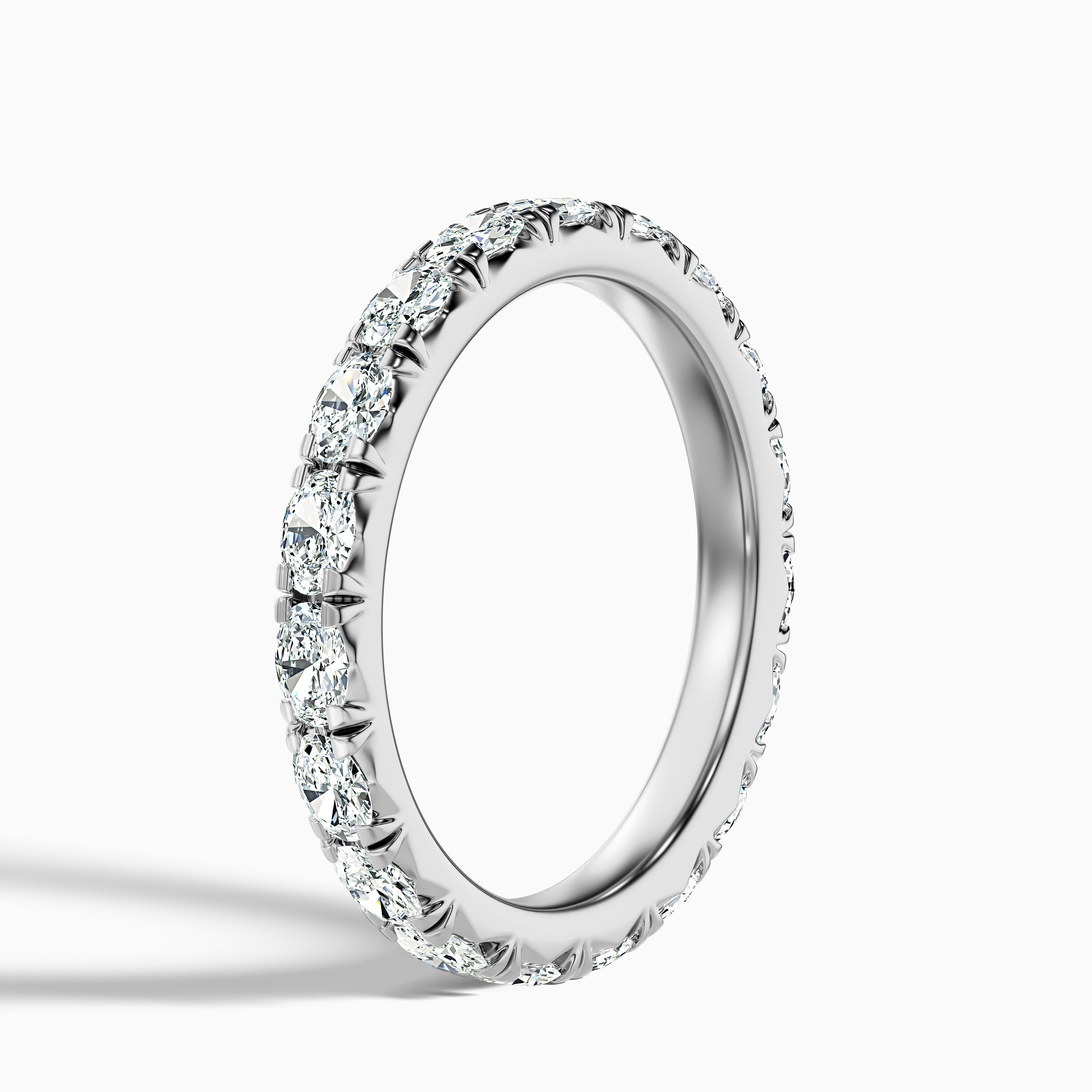 Caitlin Oval Cut Eternity Lab Grown Diamond Wedding Band