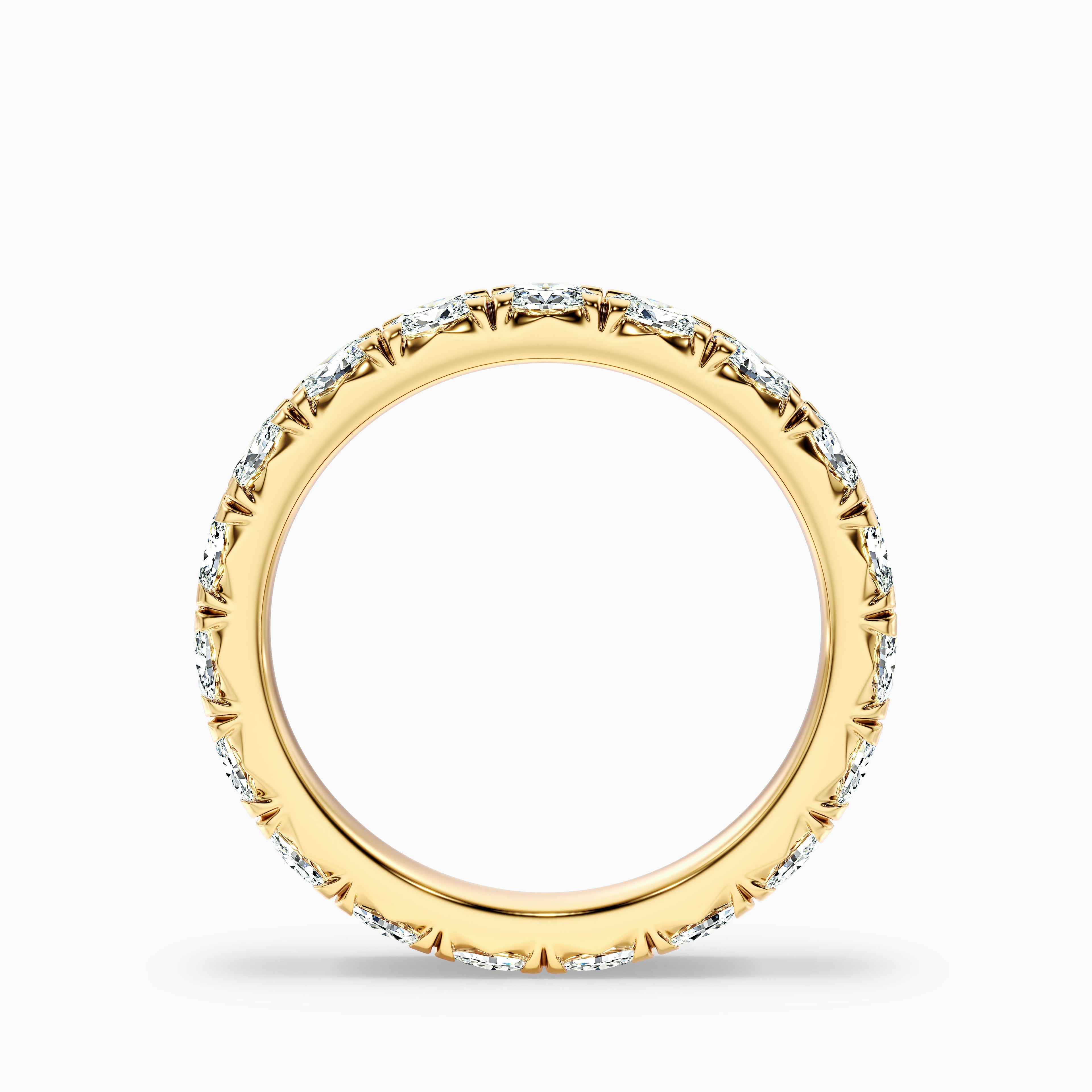 Caitlin Oval Cut Eternity Lab Grown Diamond Wedding Band