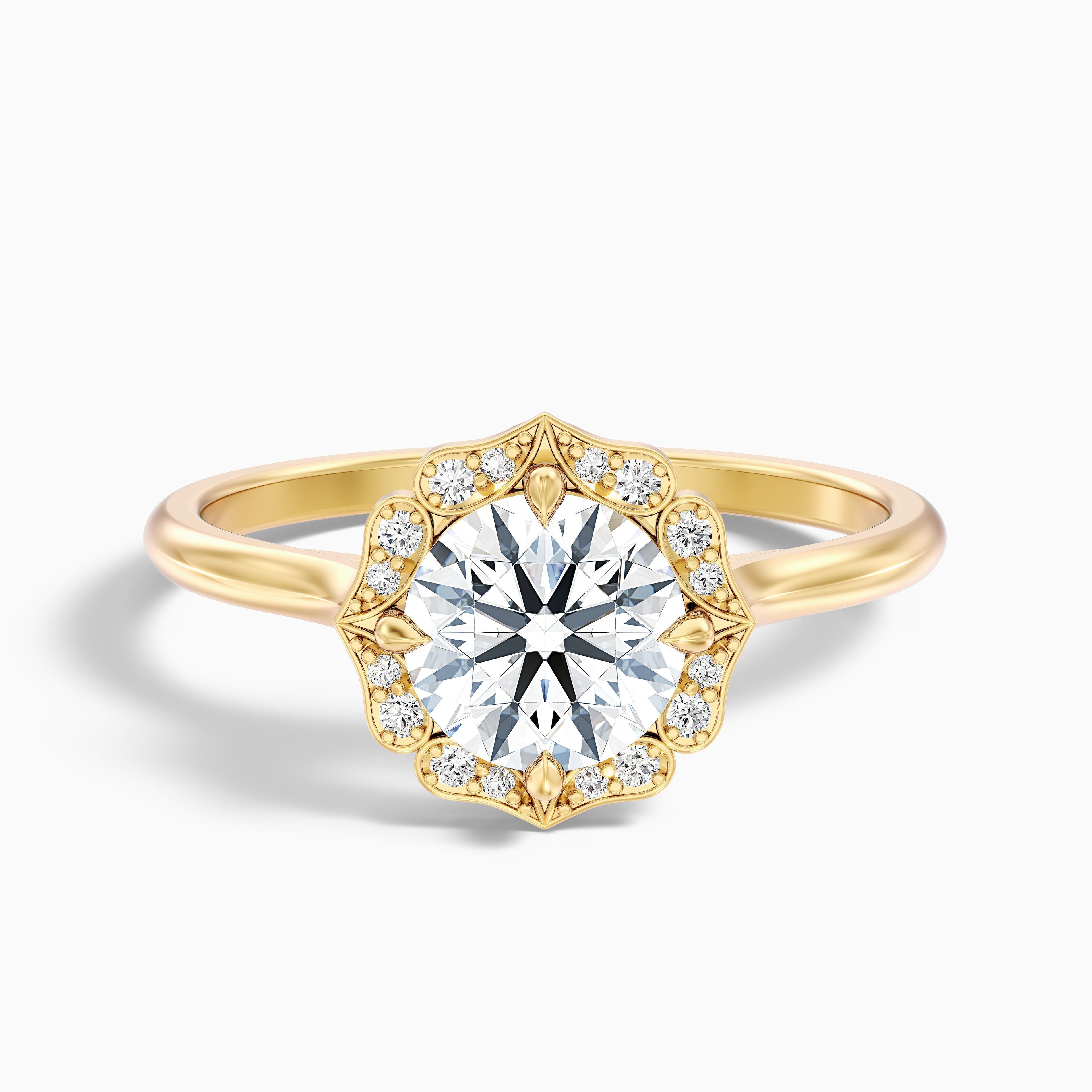 Ruby 3.5 Carat Round Halo Moissanite Diamond Ring in 925 Sterling Silver