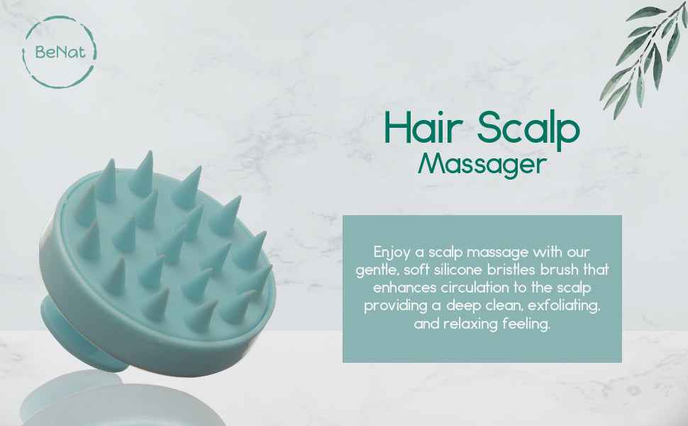 2-Pack Scalp Scrubber & Hair Growth Massager DestGlow