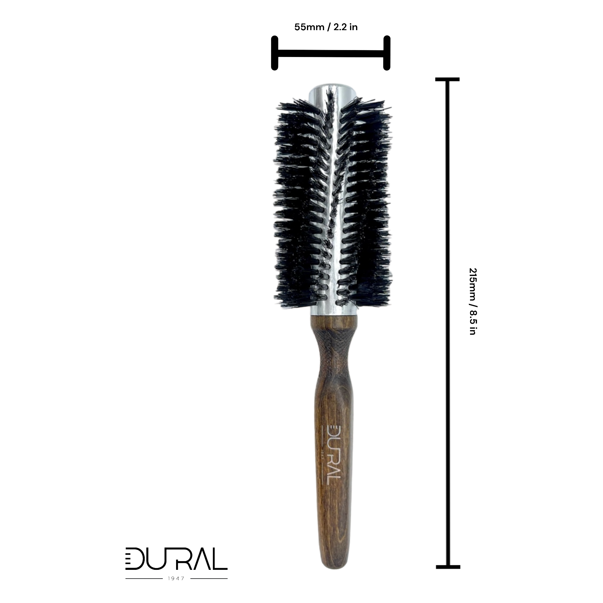 Dural Beech wood quick-styler hair brush with boar bristles - 12 rows by Pasteur Pharmacy