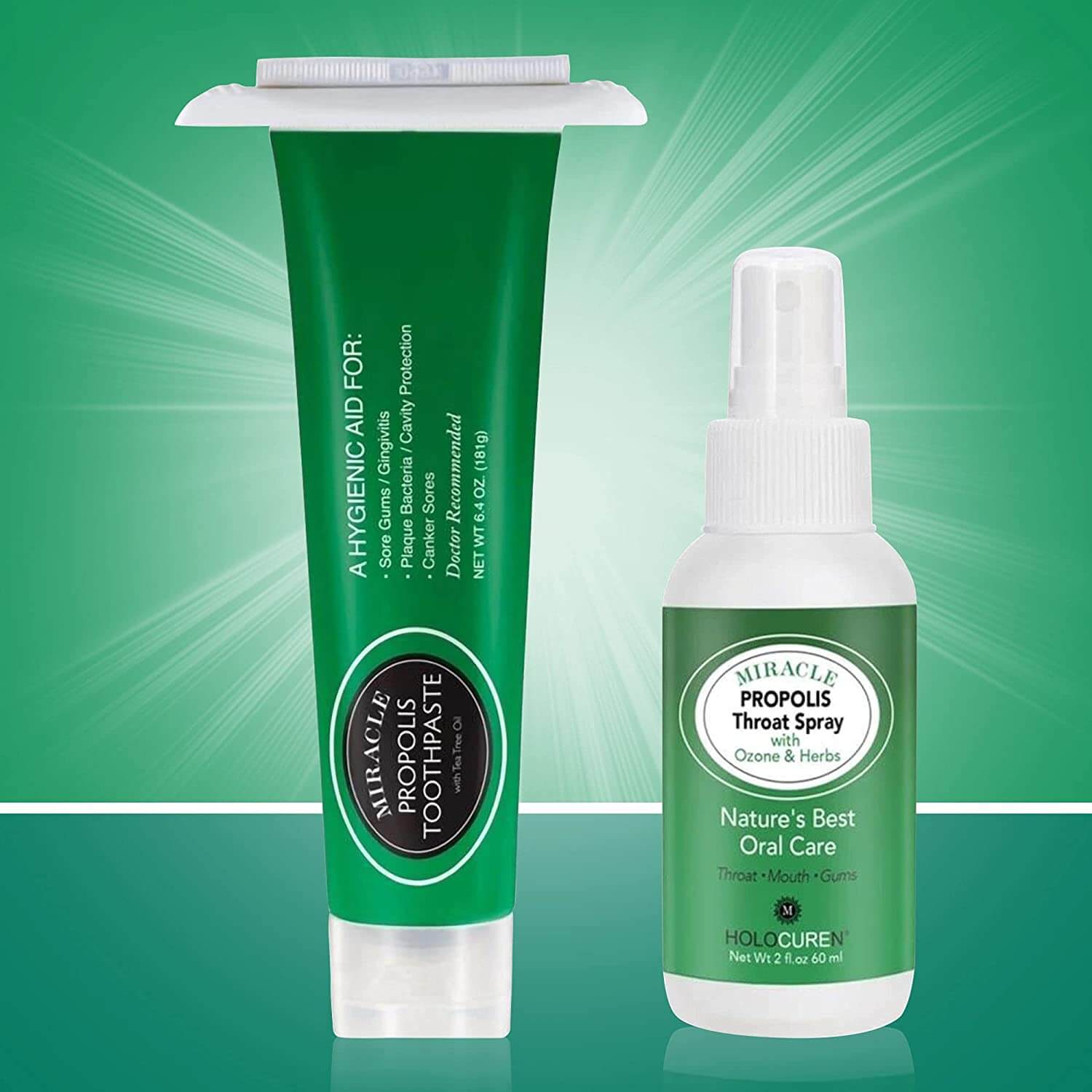 Holocuren Miracle Propolis Throat Spray with Echinacea & 7 Herbs – 2 oz by HOLOCUREN - Official Website