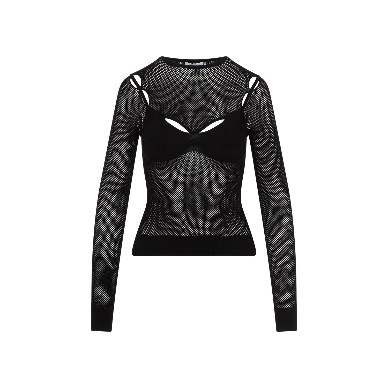 Off White Net Arrow Bralette Top Women by Luosophy