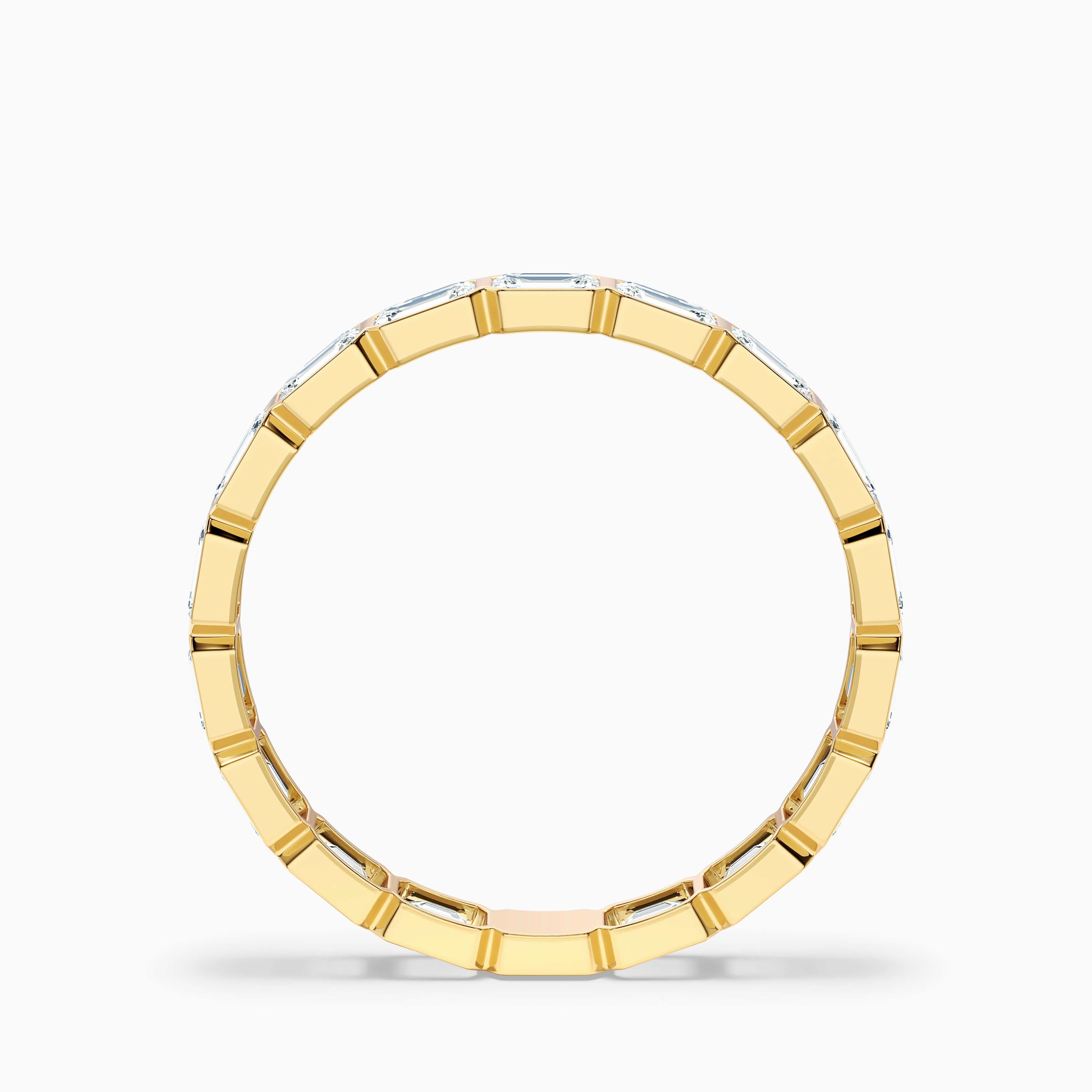 Cheryl East West Bezel Emerald Cut Full Eternity Lab Grown Diamond Band